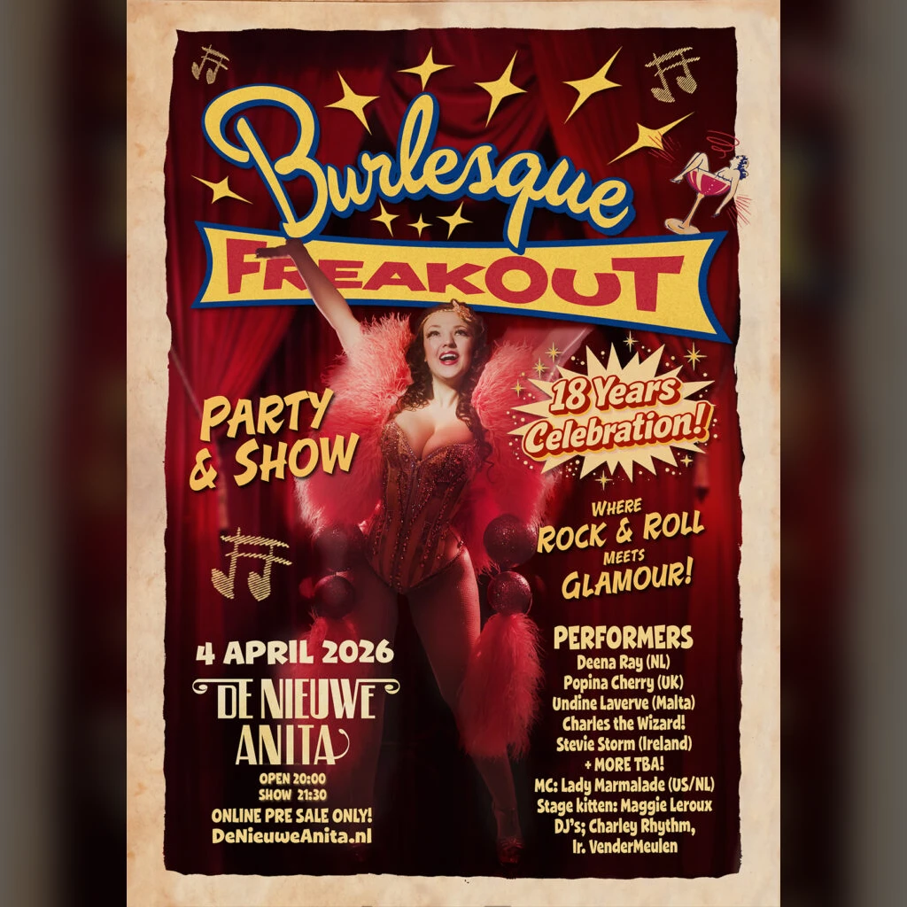 Burlesque FreakOut 18 years celebration show + party!