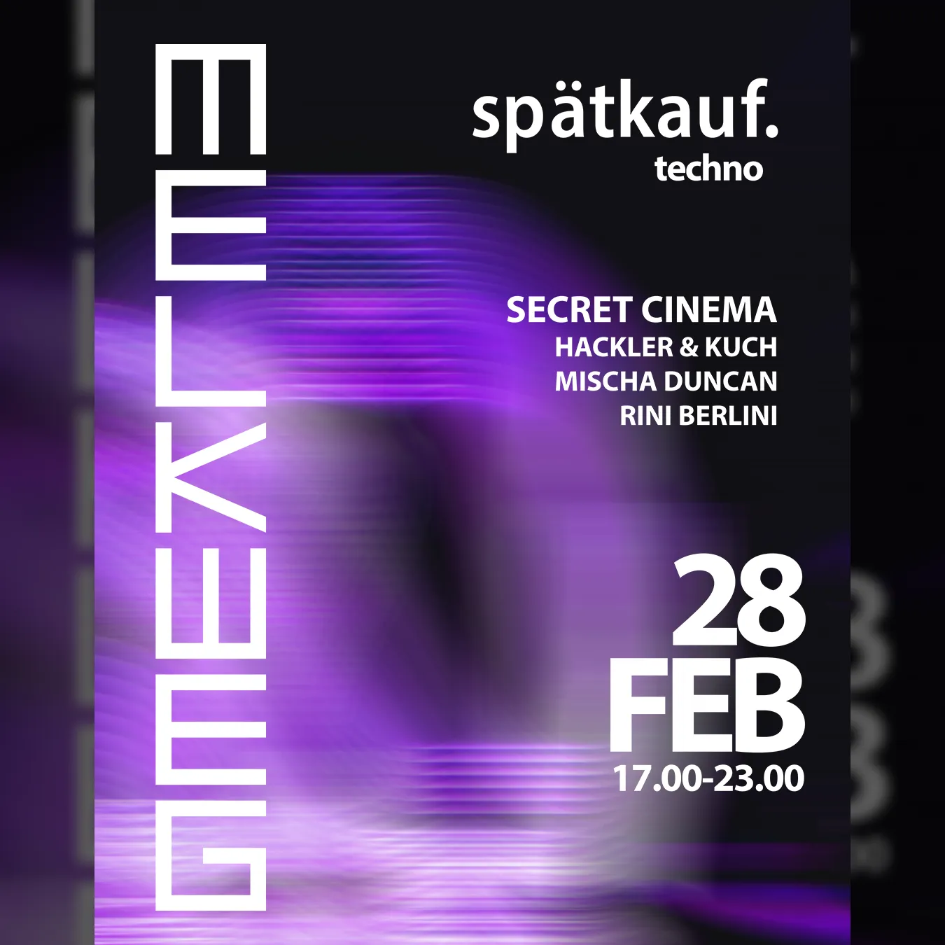 Spätkauf presents: Secret Cinema