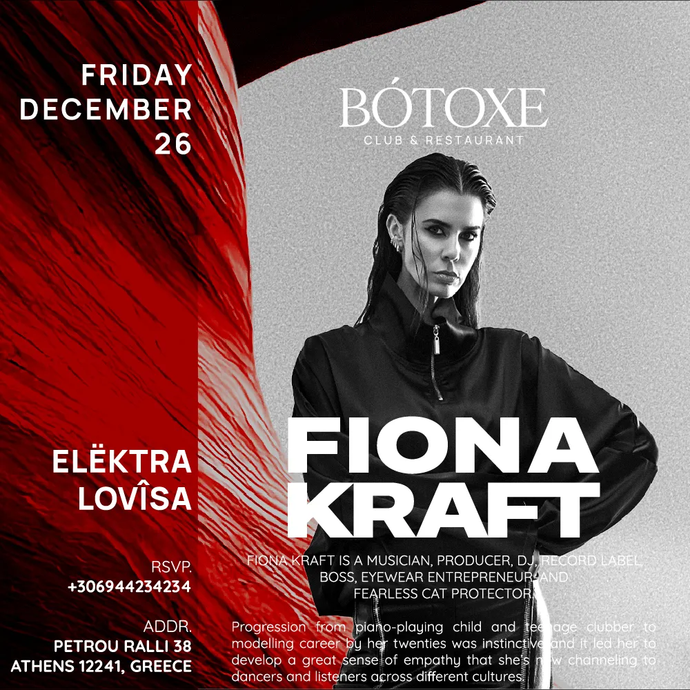 BÓTOXE presents FIONA KRAFT