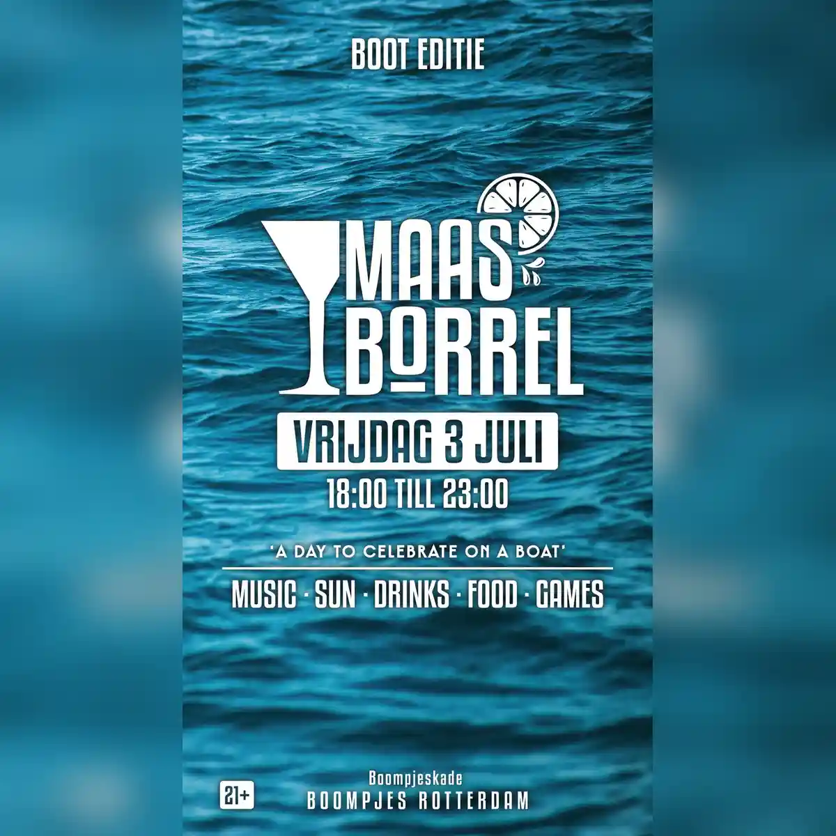 De Maasborrel - Van de kade naar de boot