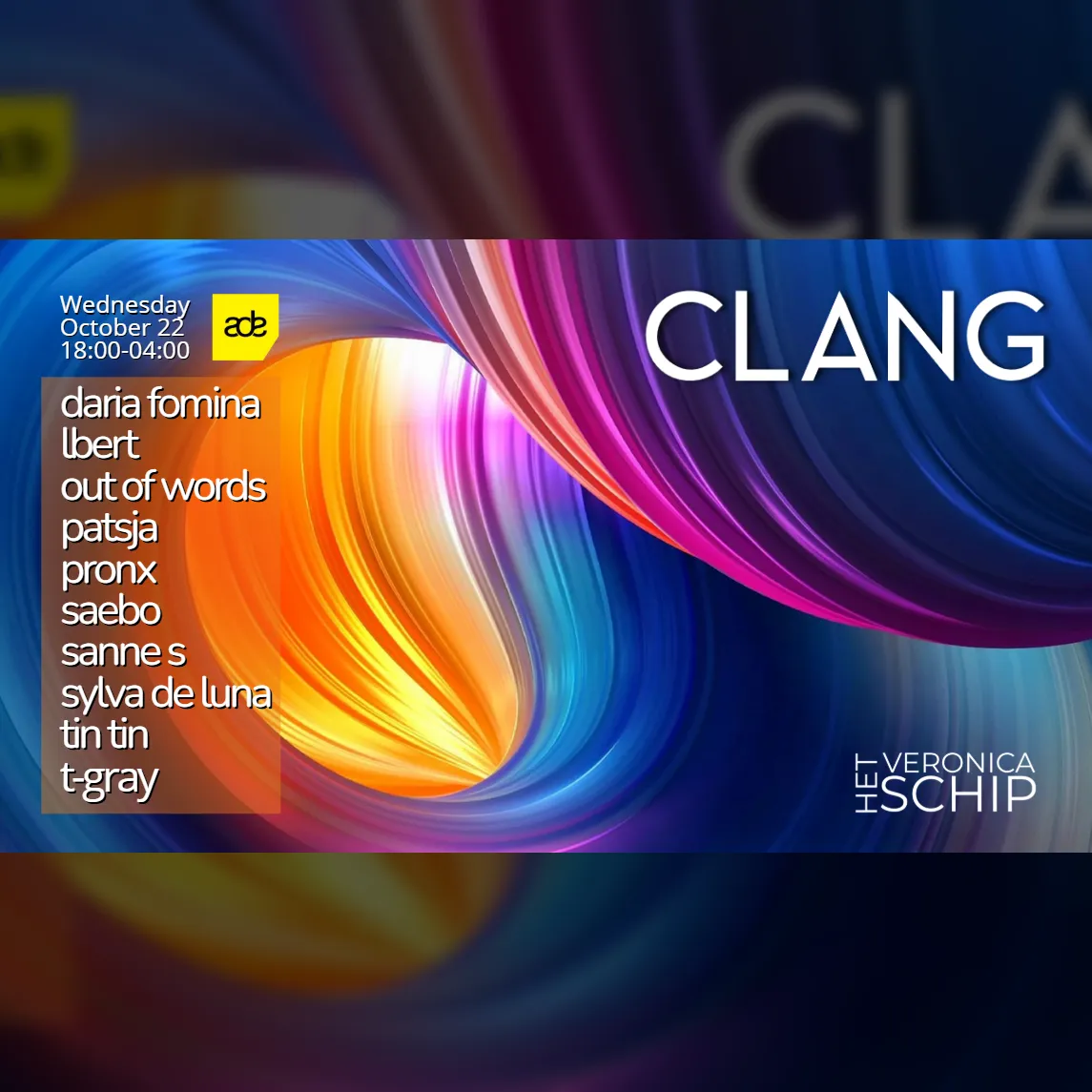 CLANG ADE SHOWCASE – Het Veronica Schip