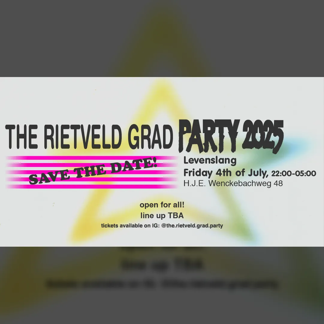 The Rietveld Grad Party 2025