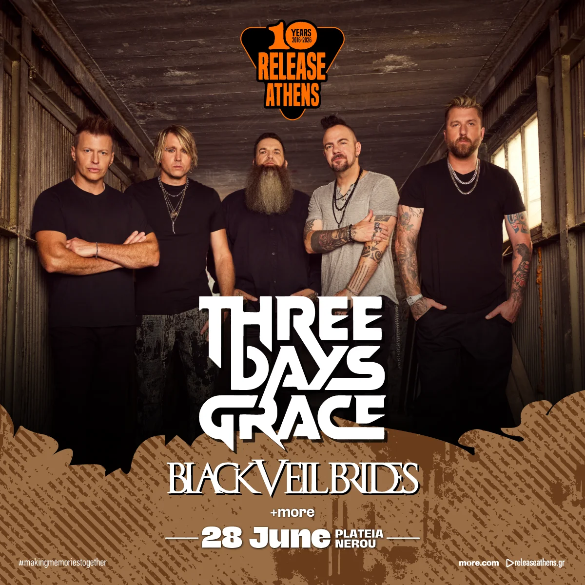  Three Days Grace / Release Athens 2026