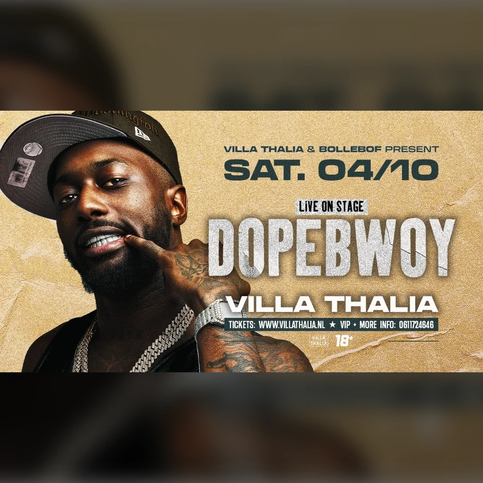 VILLA THALIA INVITES DOPEBWOY (LIVE) | SATURDAY OCTOBER 4TH