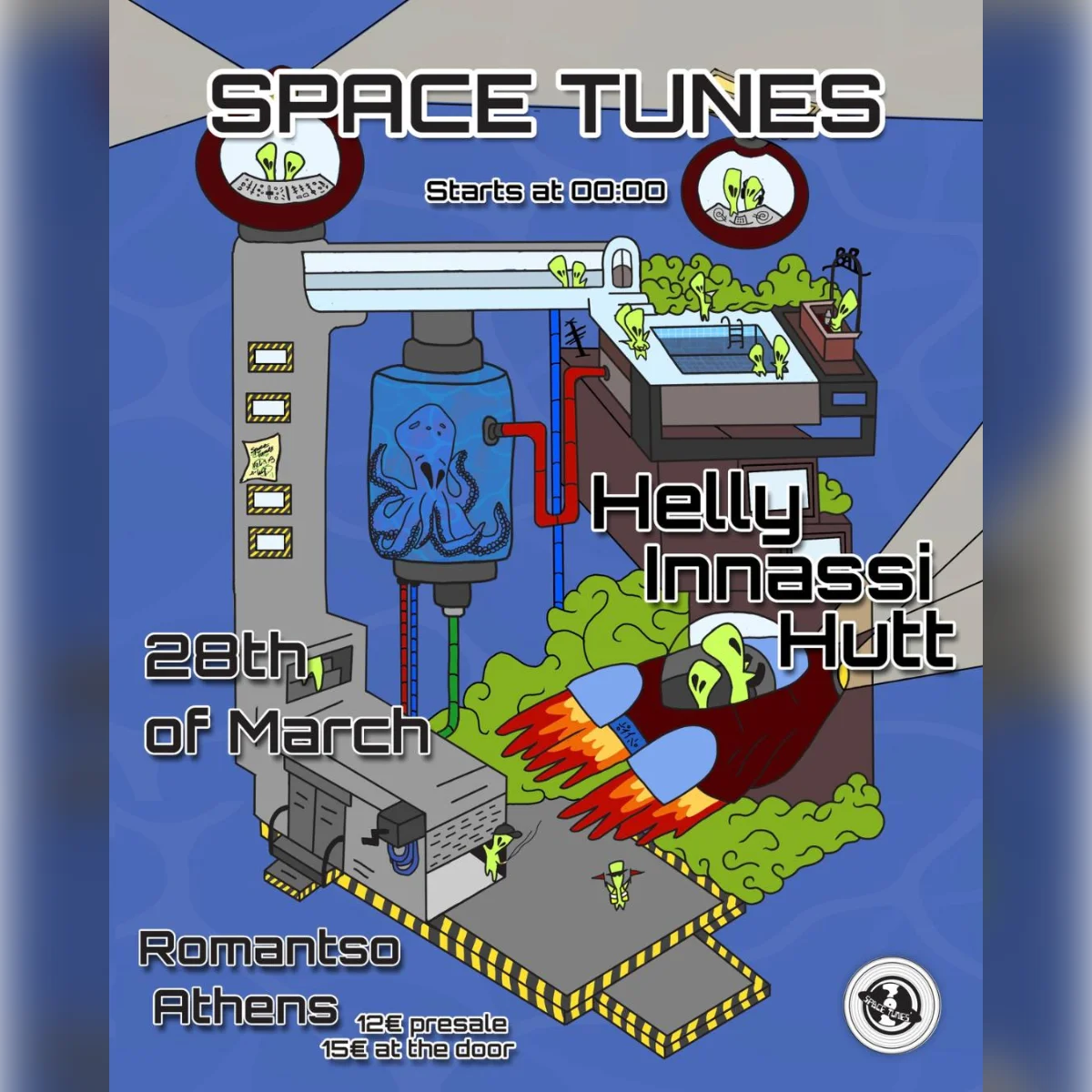 Helly, Innassi, Hutt at Romantso