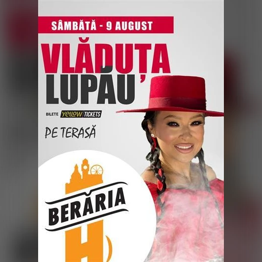 Vlăduța Lupău în concert pe terasă 