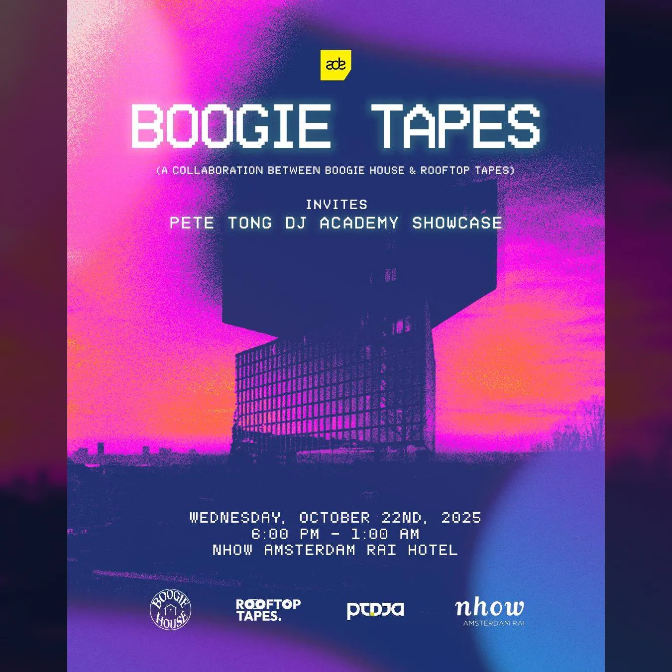 Boogie House & Rooftop Tapes invites Pete Tong