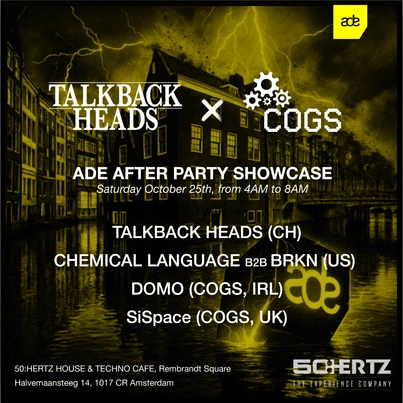 Talkback Heads X Cogs (After Party Showcase)