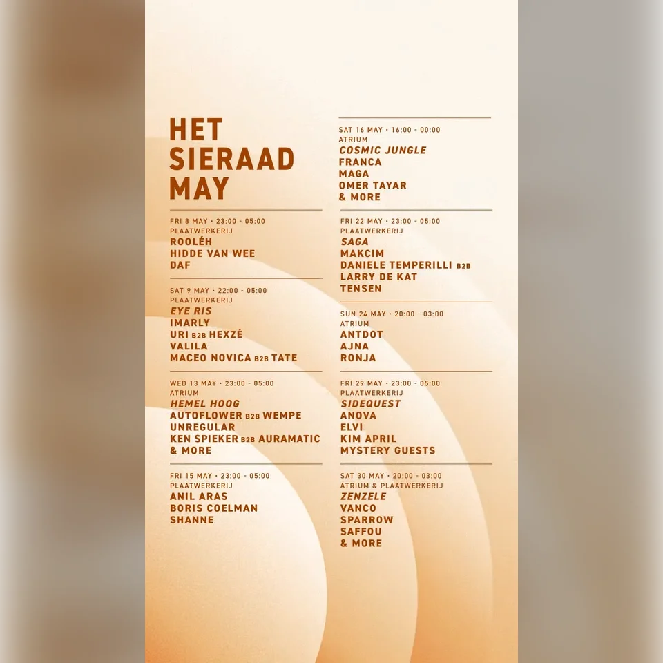 Saga W/ Makcim - Daniele Temperilli b2b Larry De Kat - Tensen