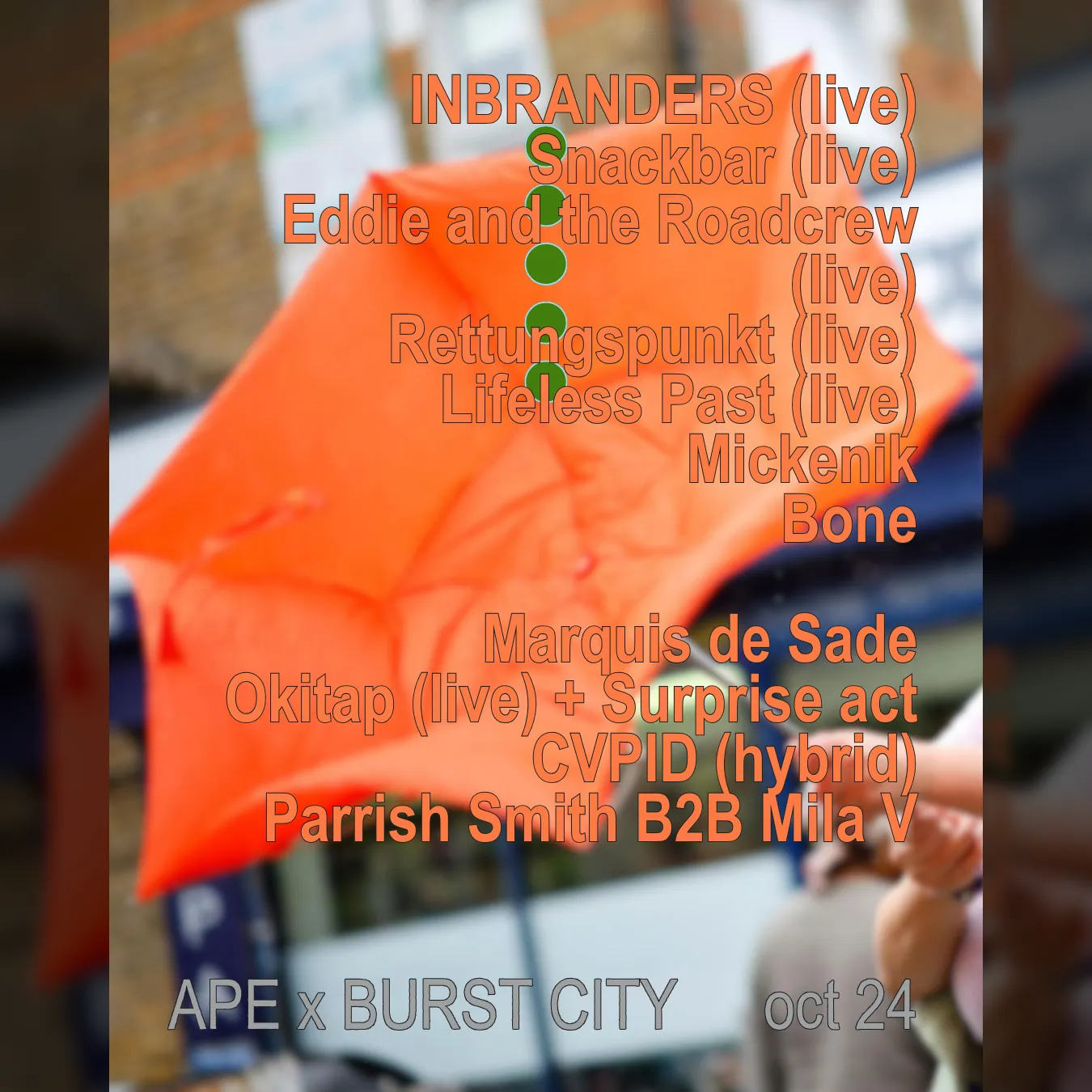 Pacific Ondergronds & KRUISPUNT presenteren APE