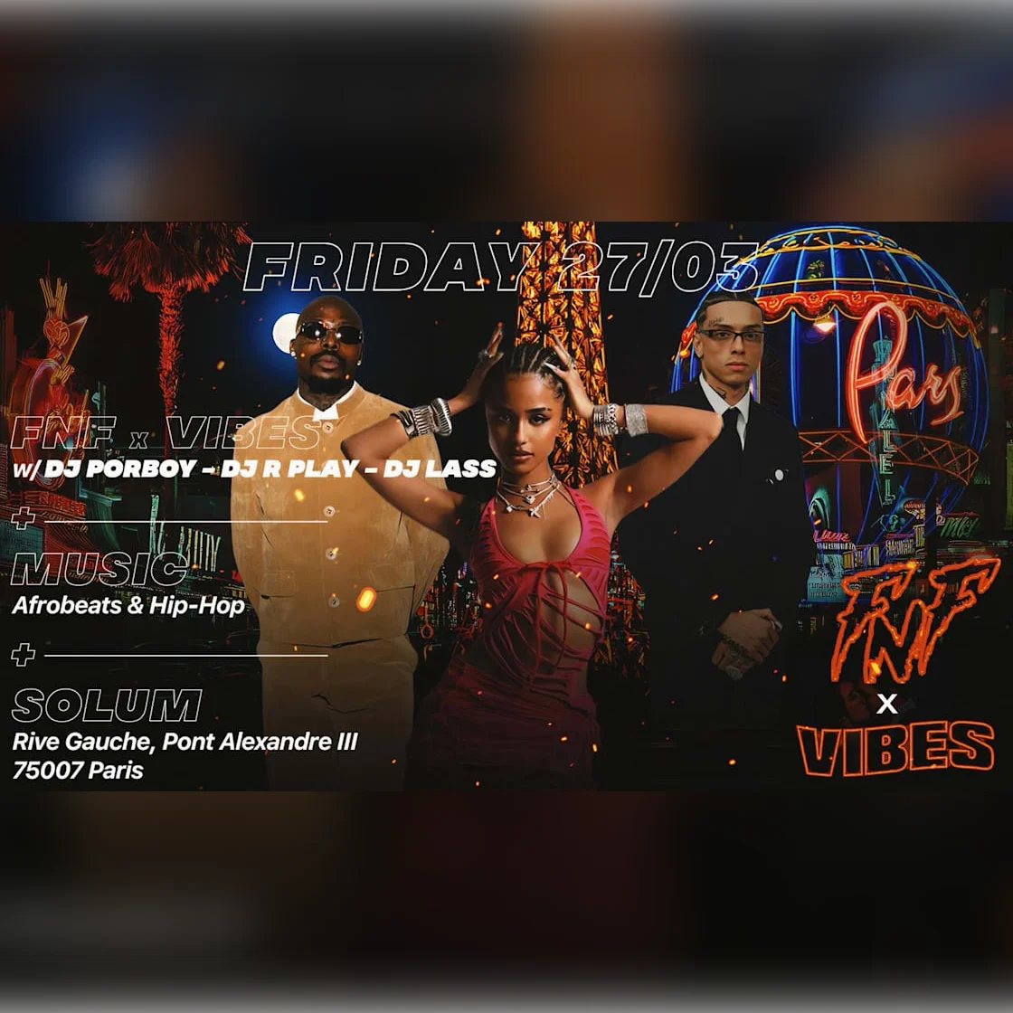Fnf X Vibes: Afrobeats, Hip Hop, Shatta @Solum