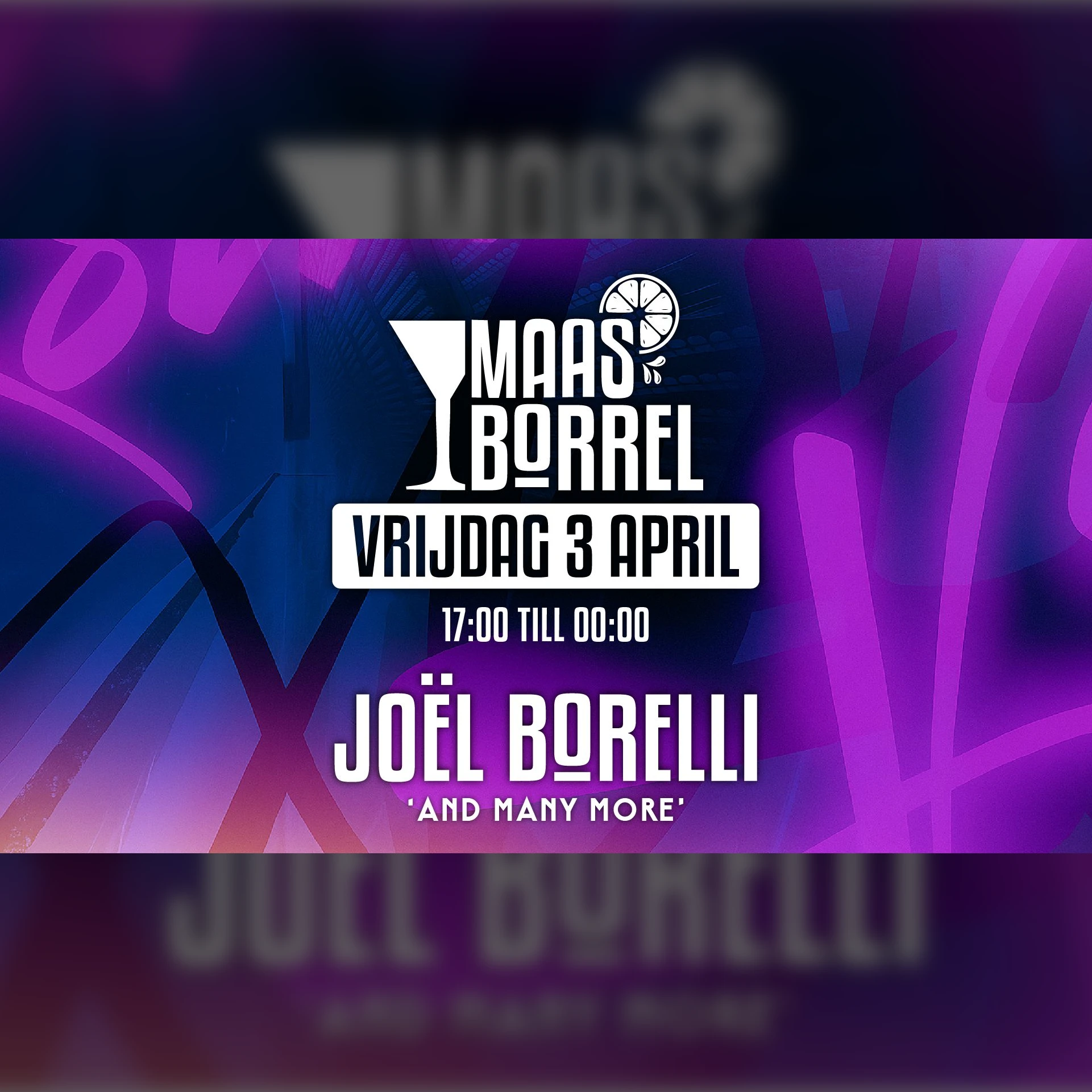 De Maasborrel invites Joël Borelli