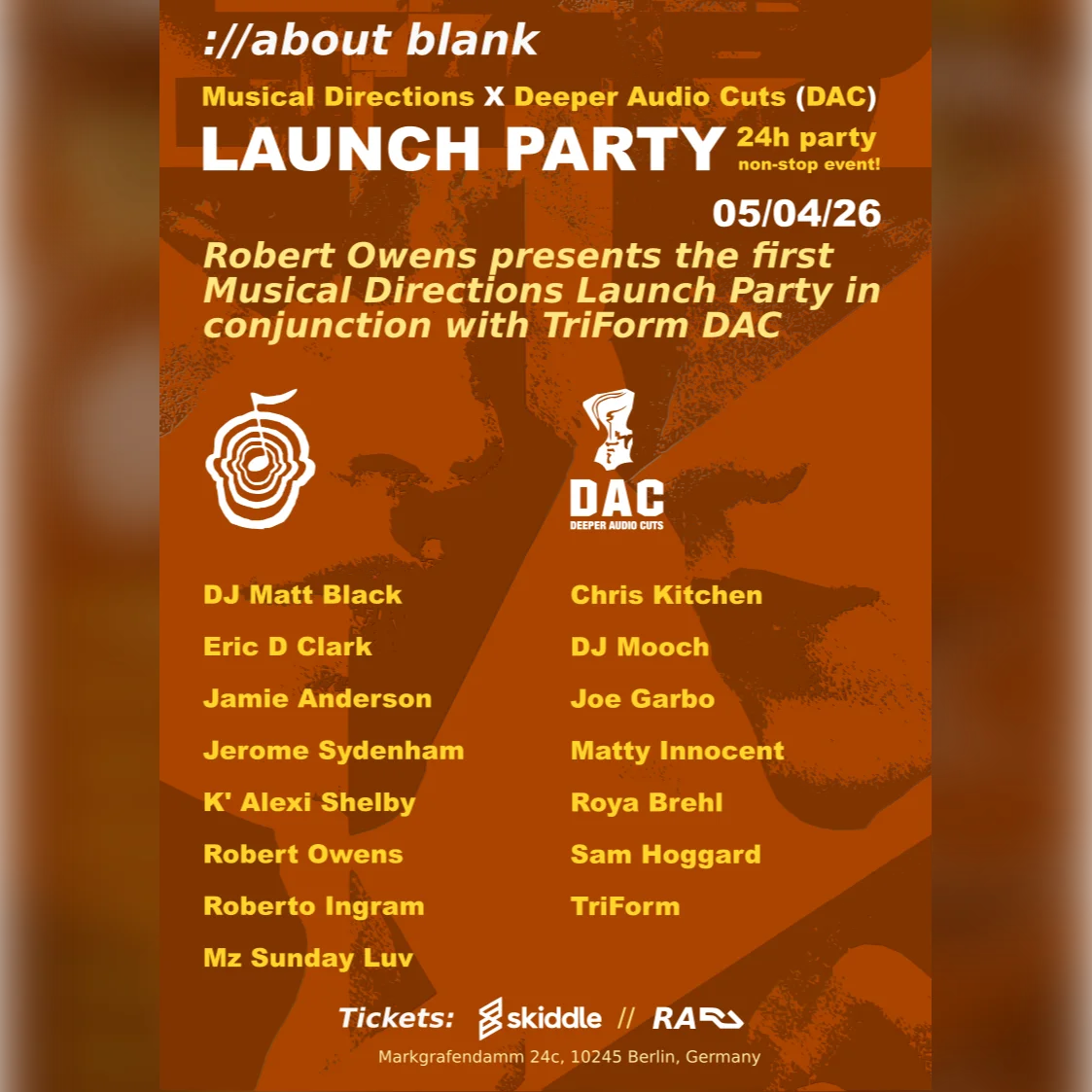 LAUNCH PARTY: Musical Directions X Deeper Audio Cuts (DAC)