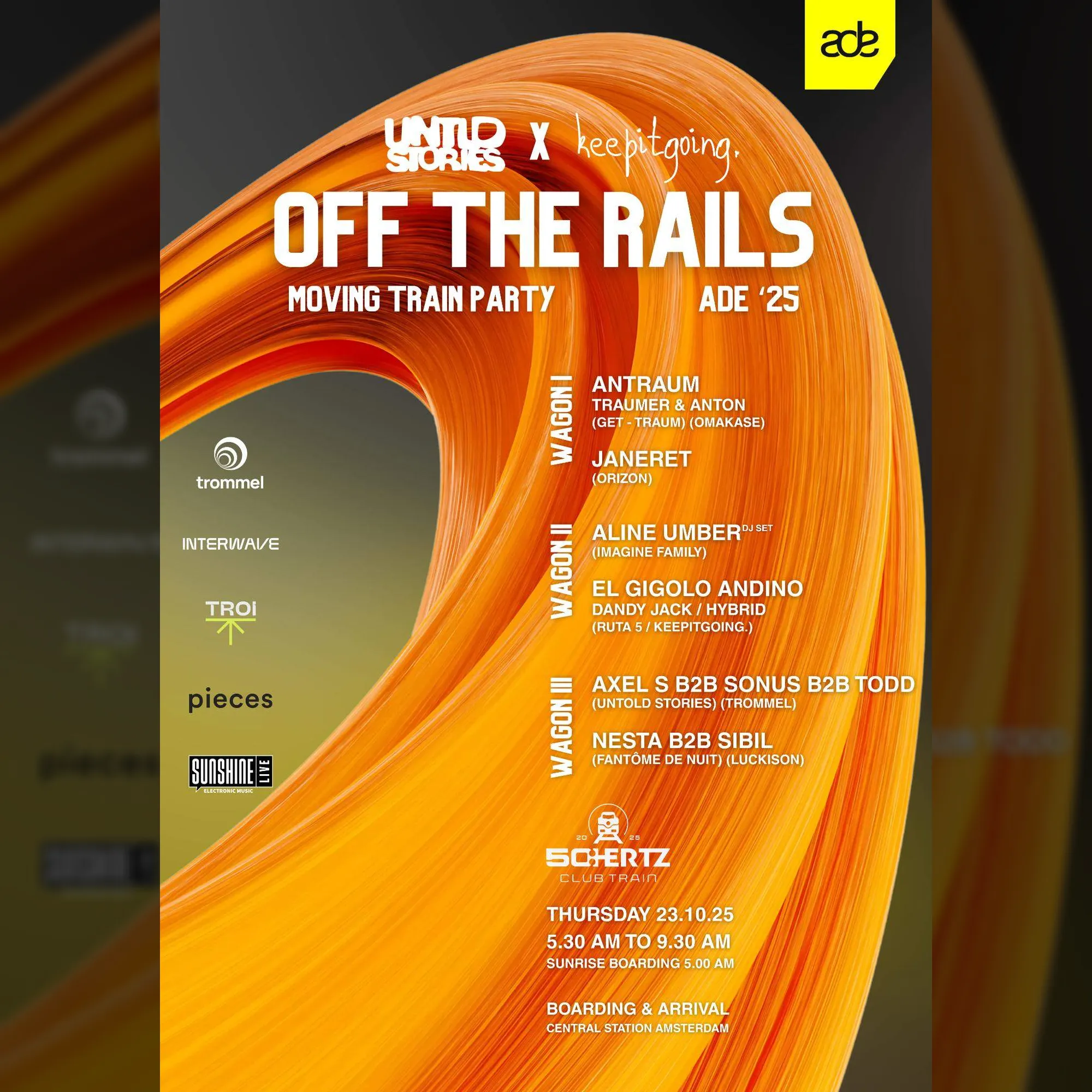 Untold Stories X keepitgoing. PRESENTS OFF THE RAILS ADE '25