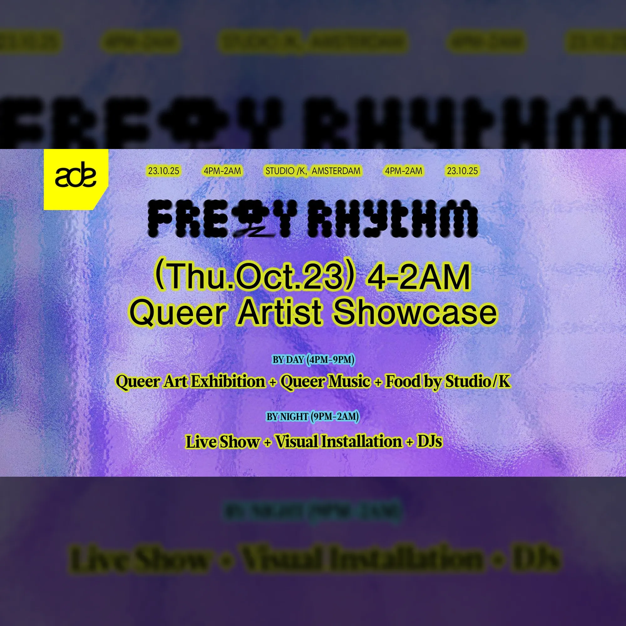 Freqy Rhythm x Studio/K by Night: Live Show, Visual Installations and more