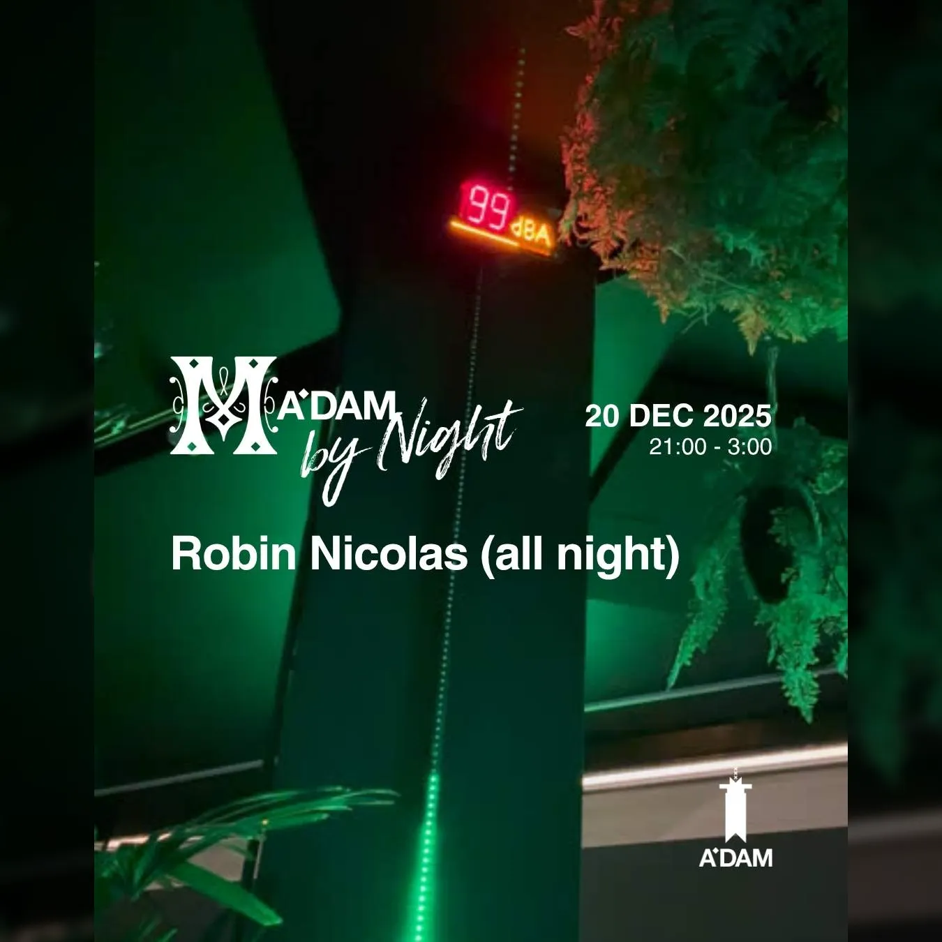 Madam by Night invites: Robin Nicolas