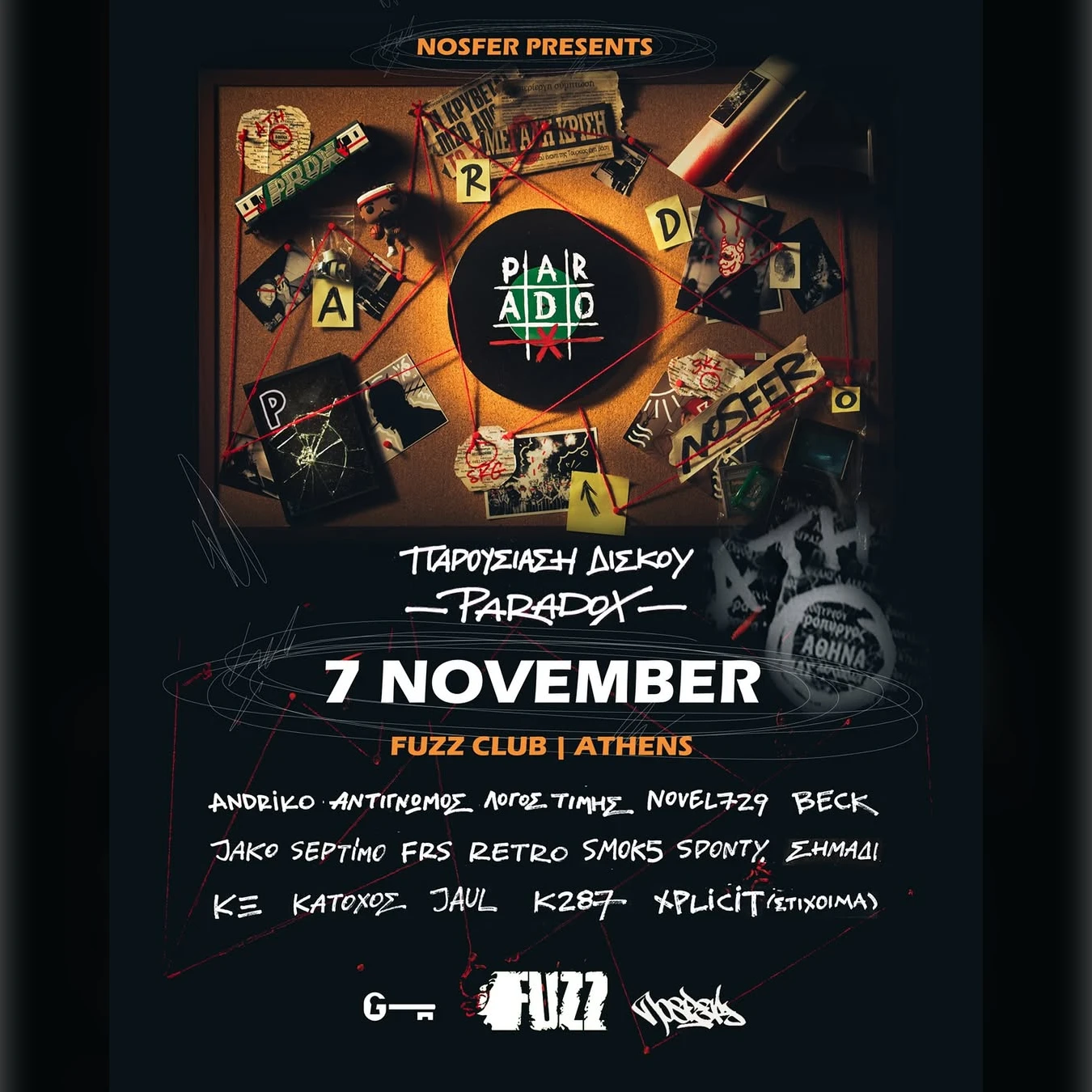 Nosfer - Παρουσίαση Δίσκου "Paradox"