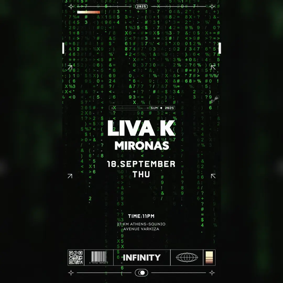 Infinity Closing with Liva K & Mironas at Island Athens Riviera