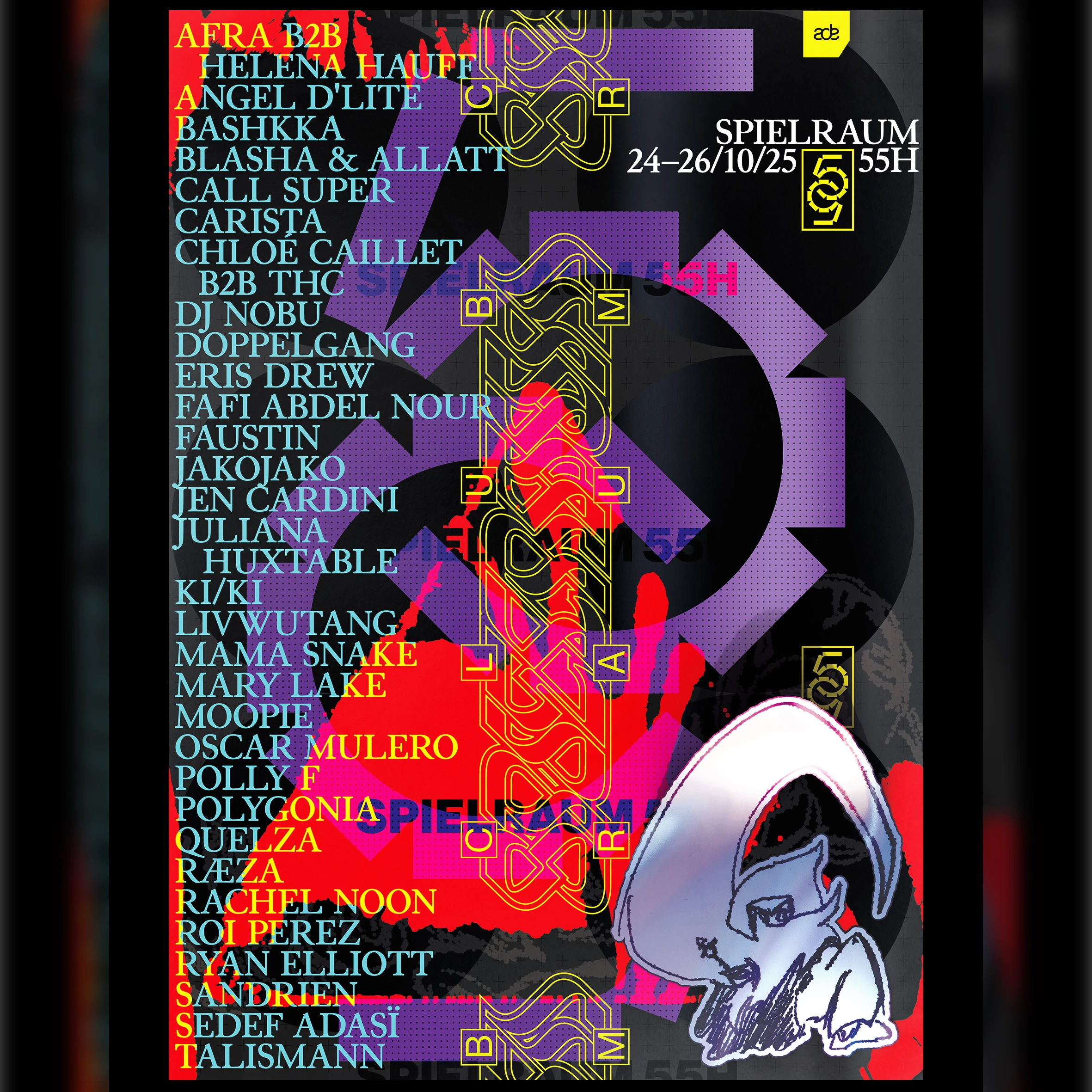 ADE | OCT. 24-26 SPIELRAUM 55 HOURS