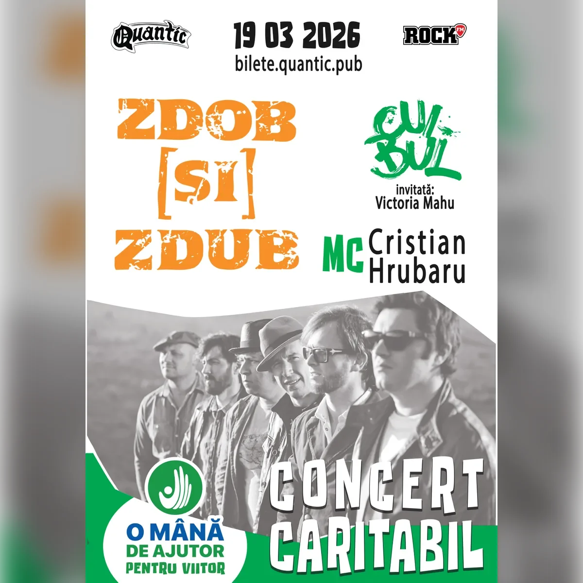 Zdob și Zdub – Concert Caritabil „O Mână de Ajutor pentru Viitor”