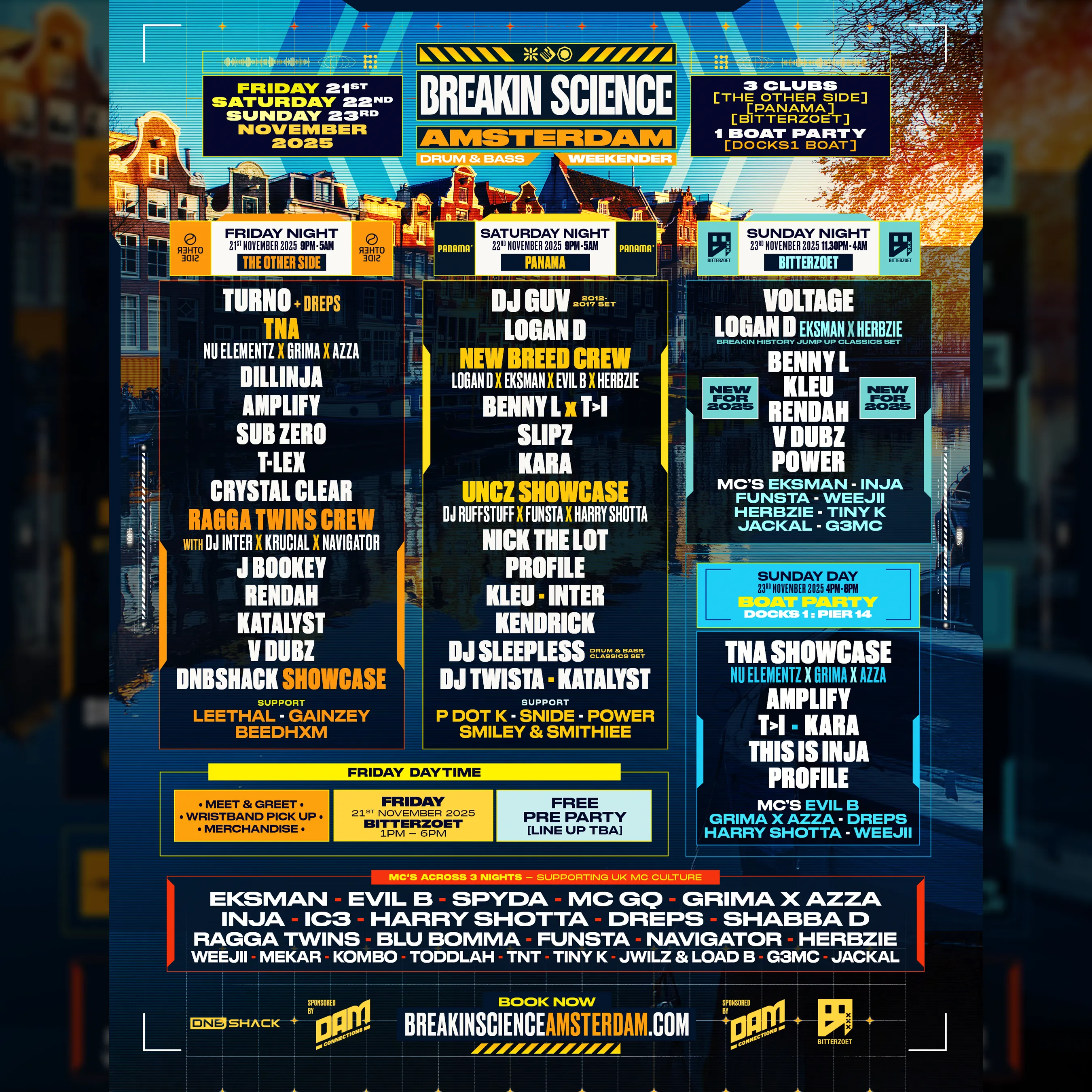 23/11 | Boat Party Sunday Day | Breakin Science Amsterdam