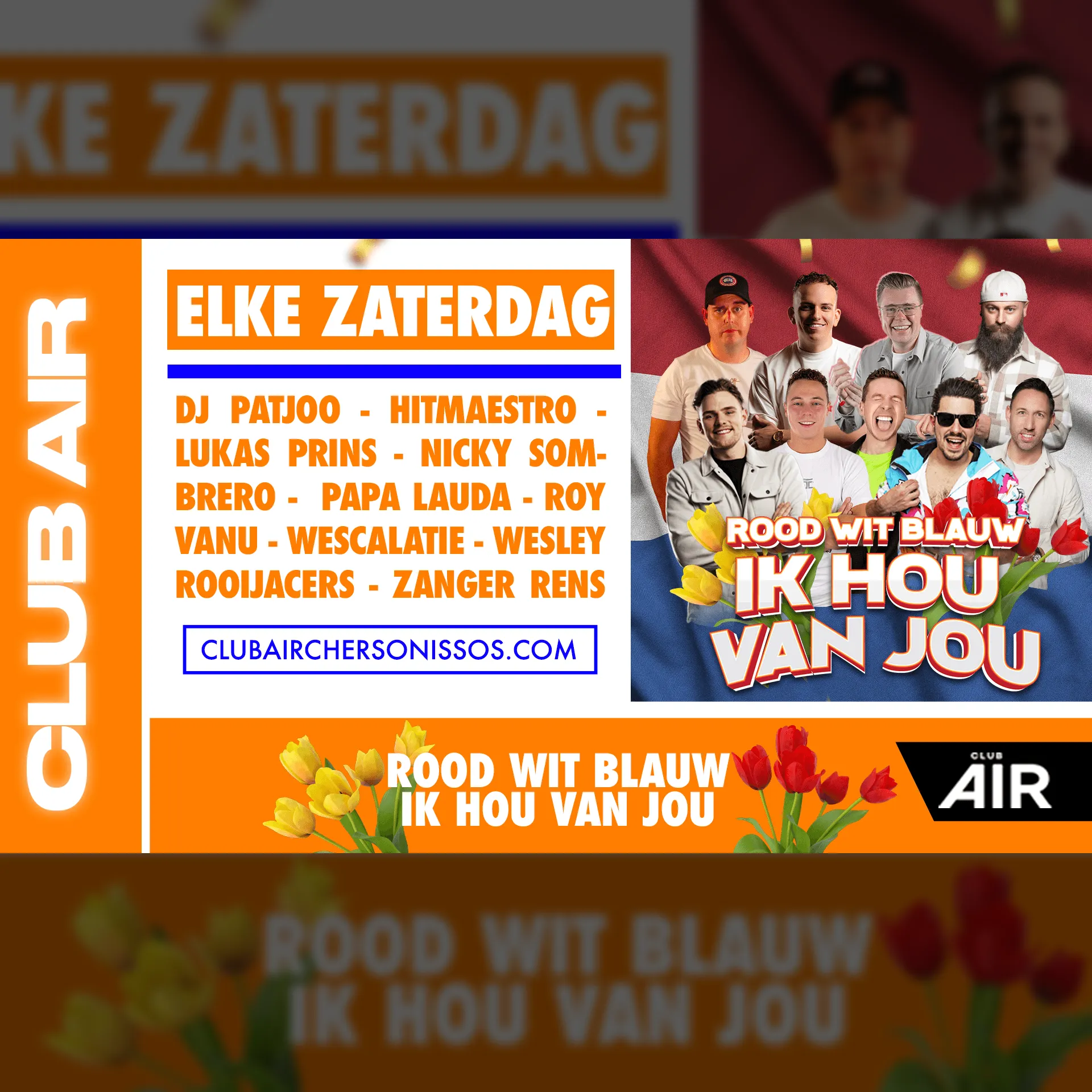 16/08 |  Rood, Wit, Blauw, Ik Hou Van Jou 