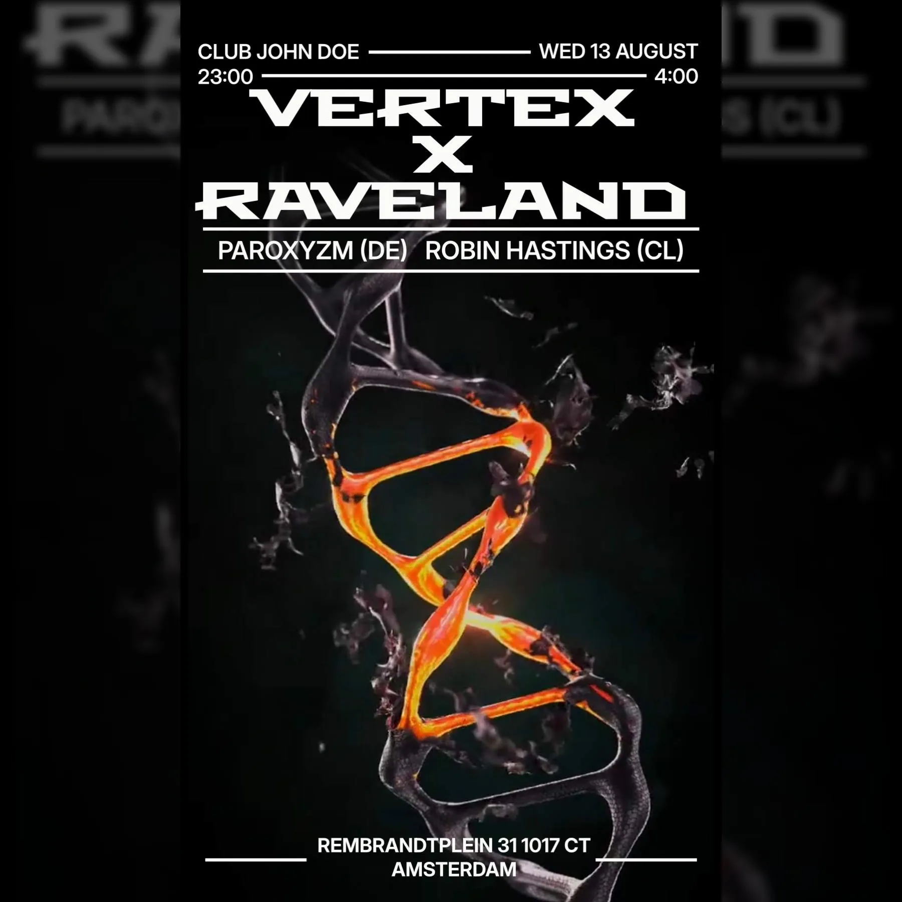 13/08 | RAVELAND x VERTEX: Hard Techno Rave