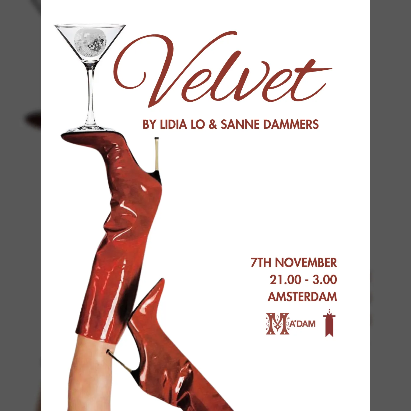 Madam by Night invites: VELVET
