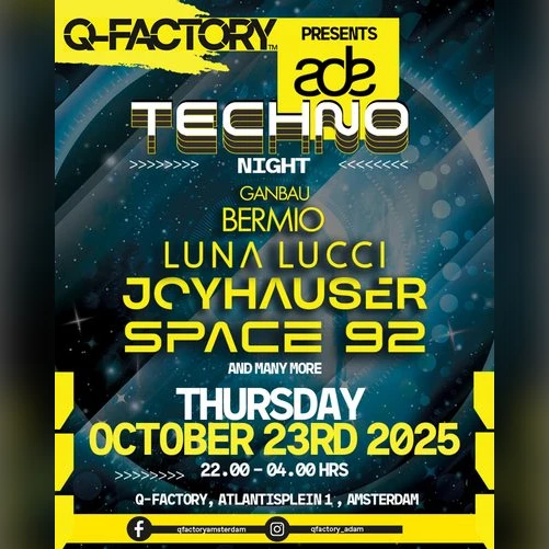 Q-Factory presents ADE Techno Night