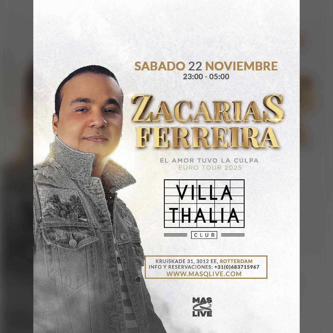 ZACARIAS FERREIRA (LIVE) | SATURDAY NOVEMBER 22TH