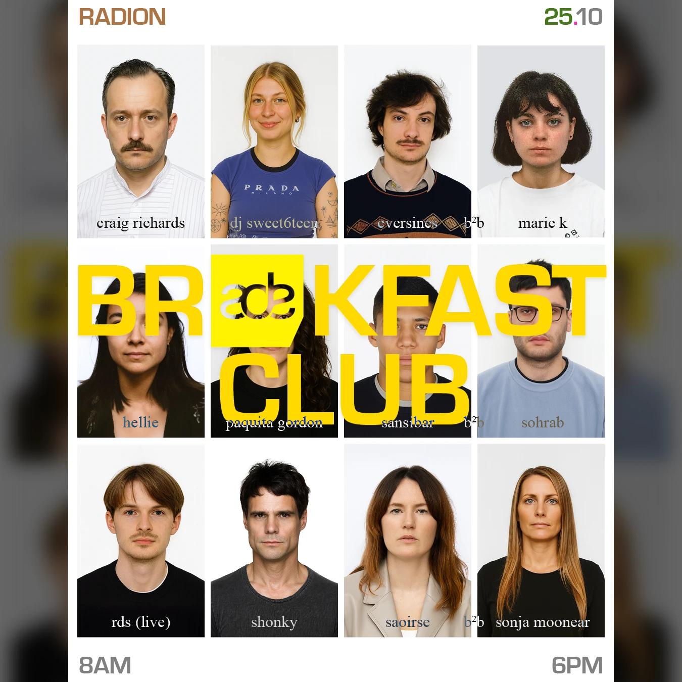 Breakfast Club ADE Saturday