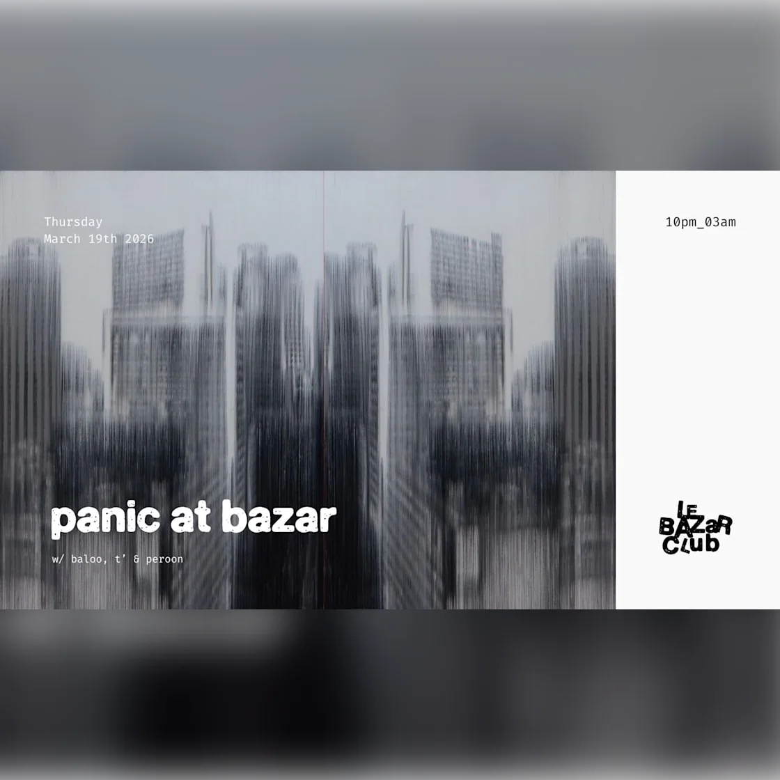 Panic At Bazar