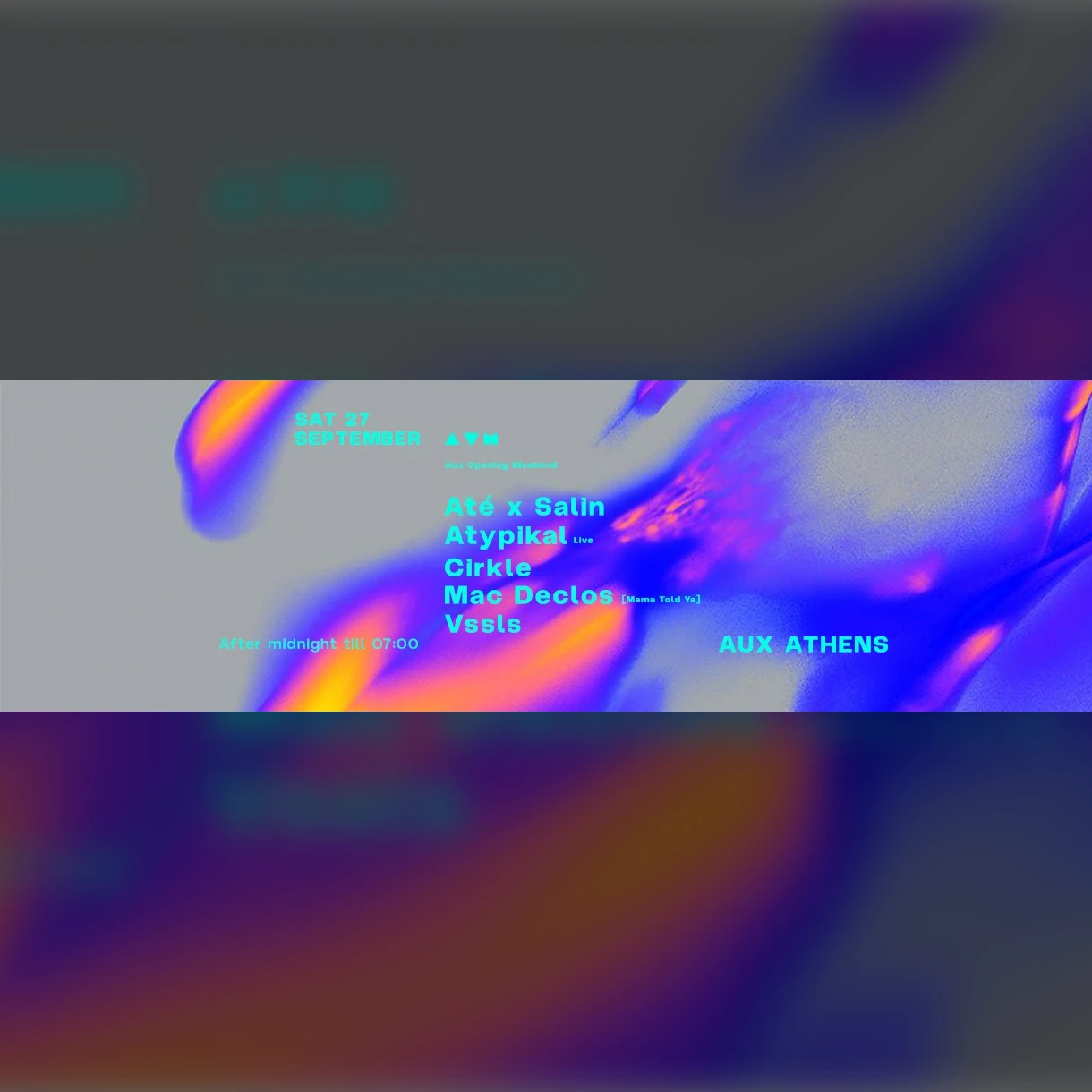 AUX Opening Weekend day 2: Mac Declos + Atypikal (Live)
