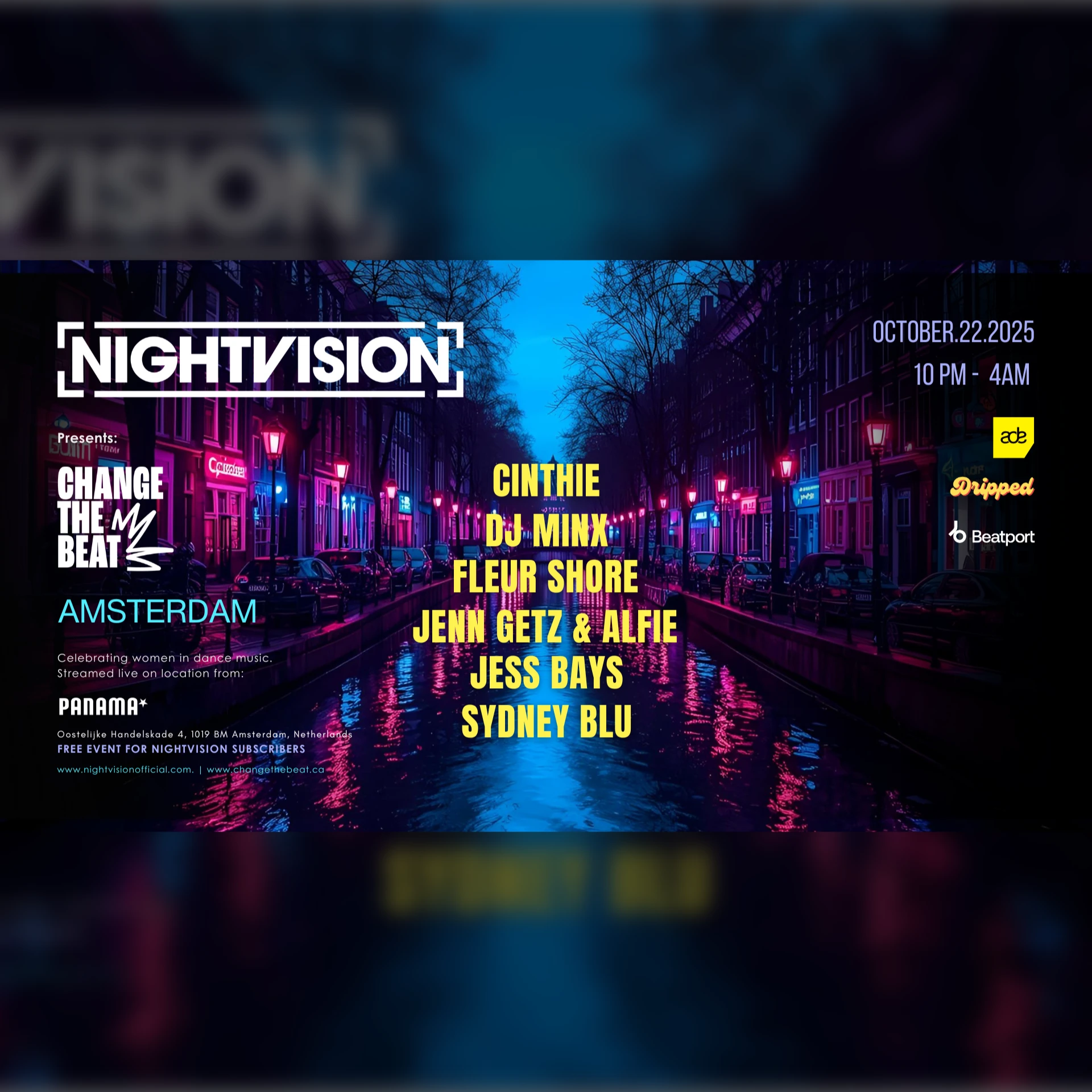 Change The Beat x Nightvision – Studio Room