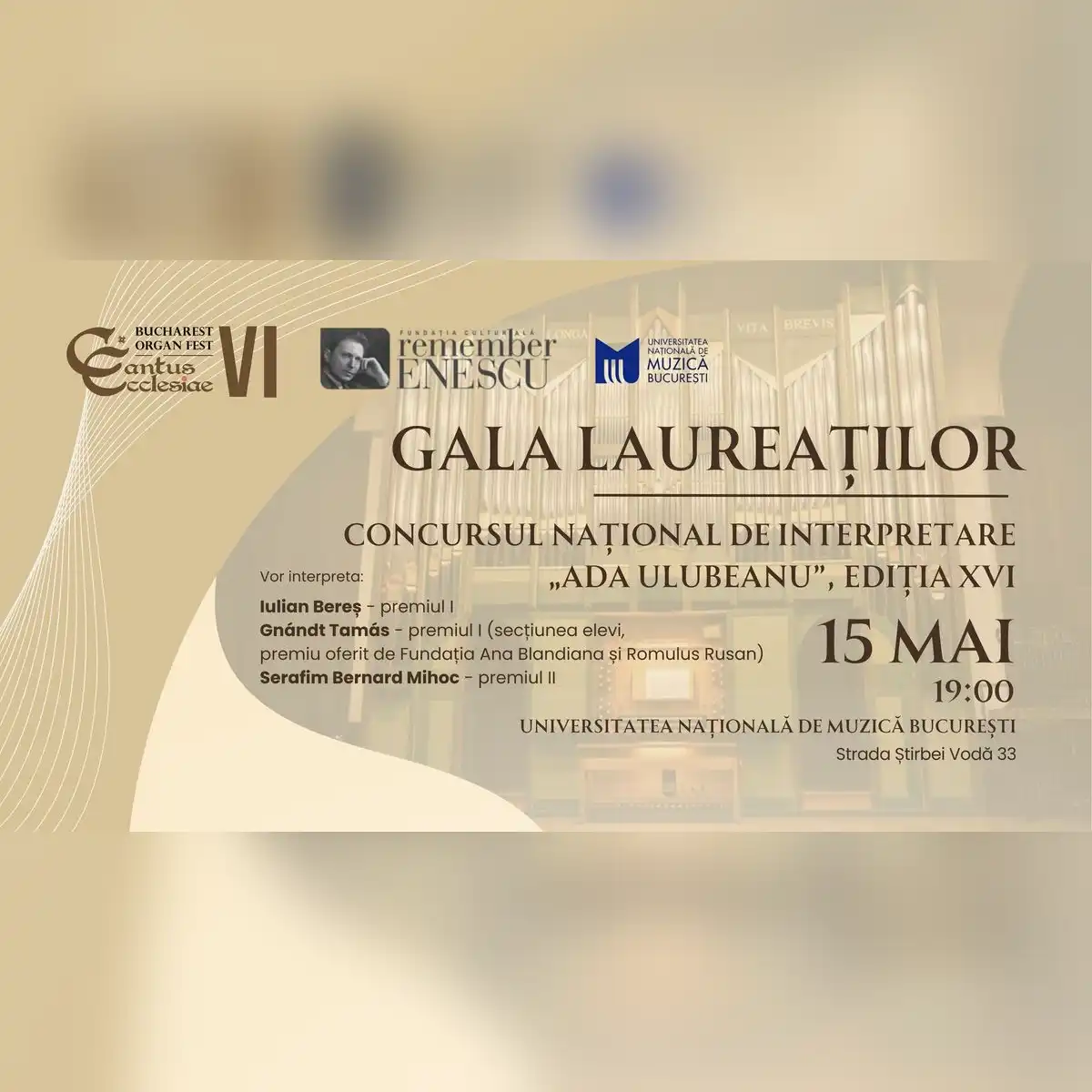 Gala laureaților Concursul Național de Interpretare „Ada Ulubeanu”, ediția XVI