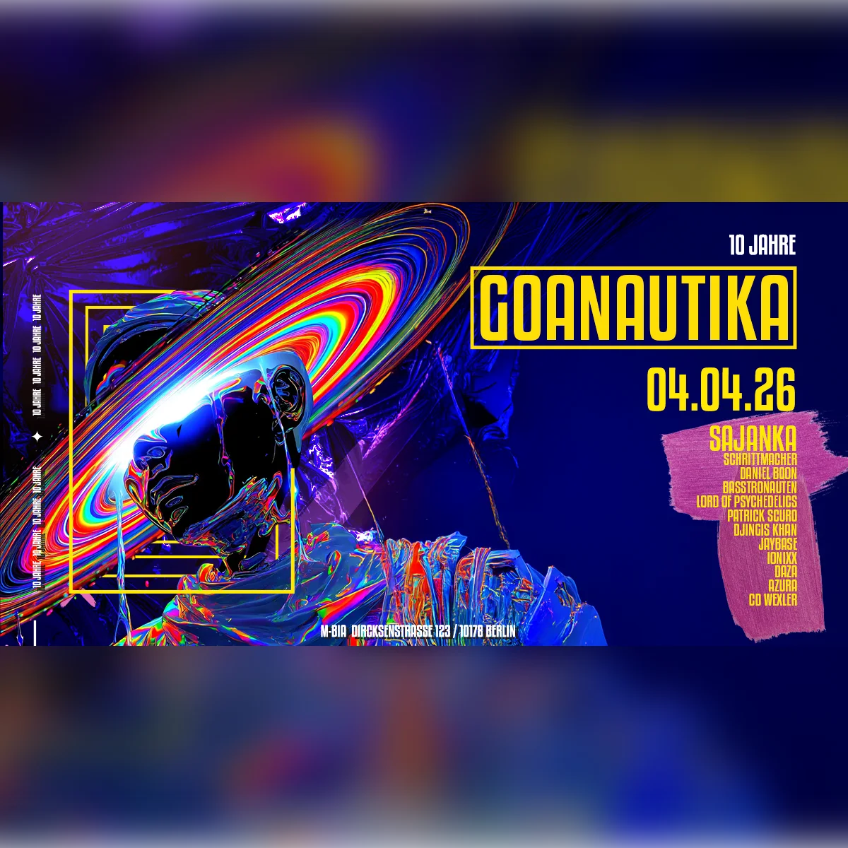 10 Jahre Goanautika with Sajanka, Patrick Scuro, Lord of Psychedleics