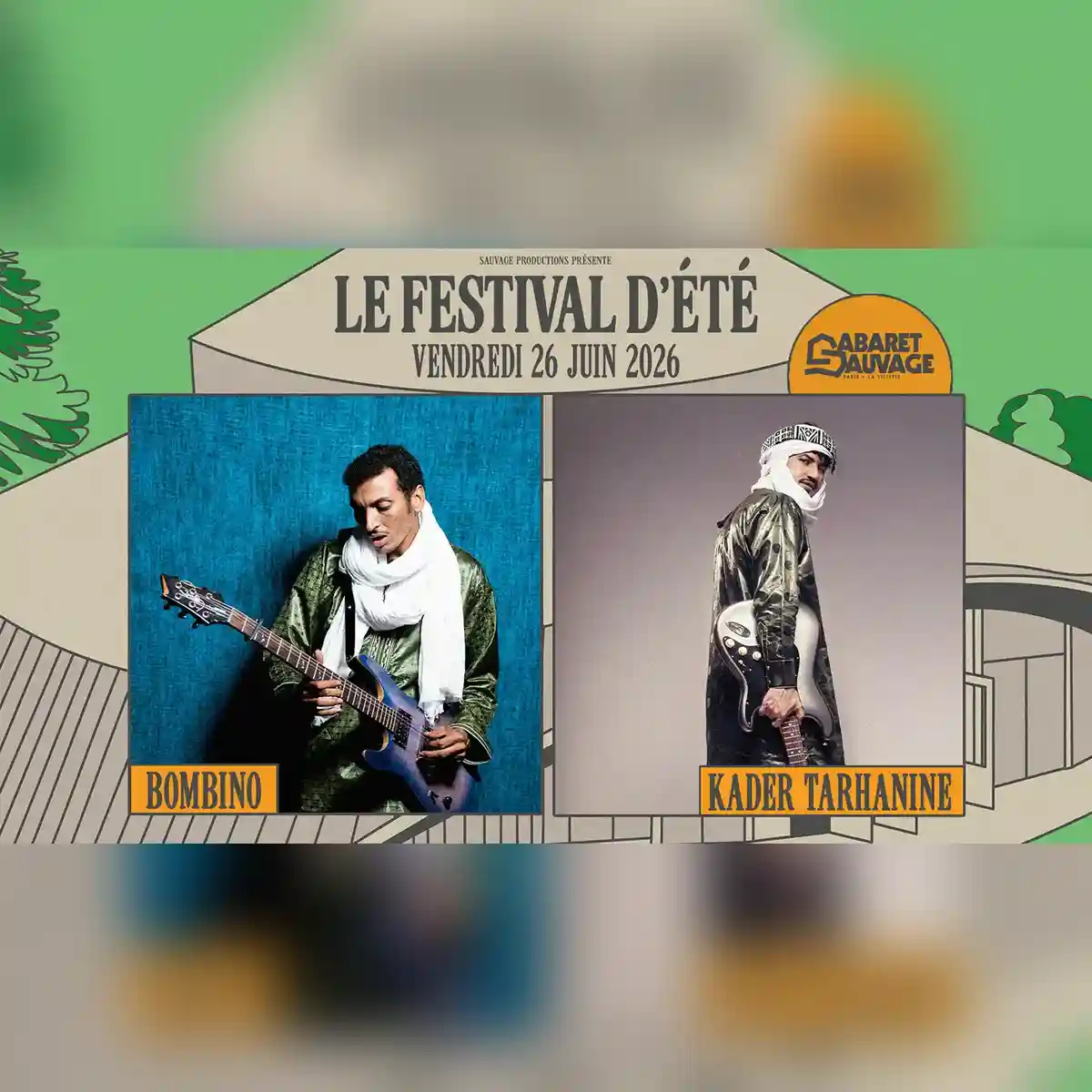 Festival d’Été 2026: Bombino & Kader Tarhanine