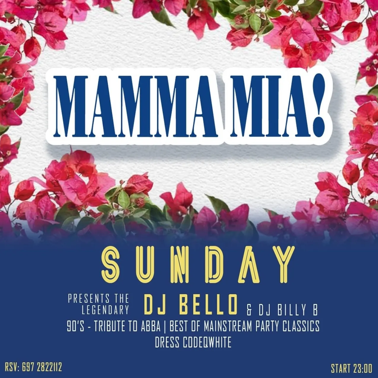 MAMMA MIA! Sunday 