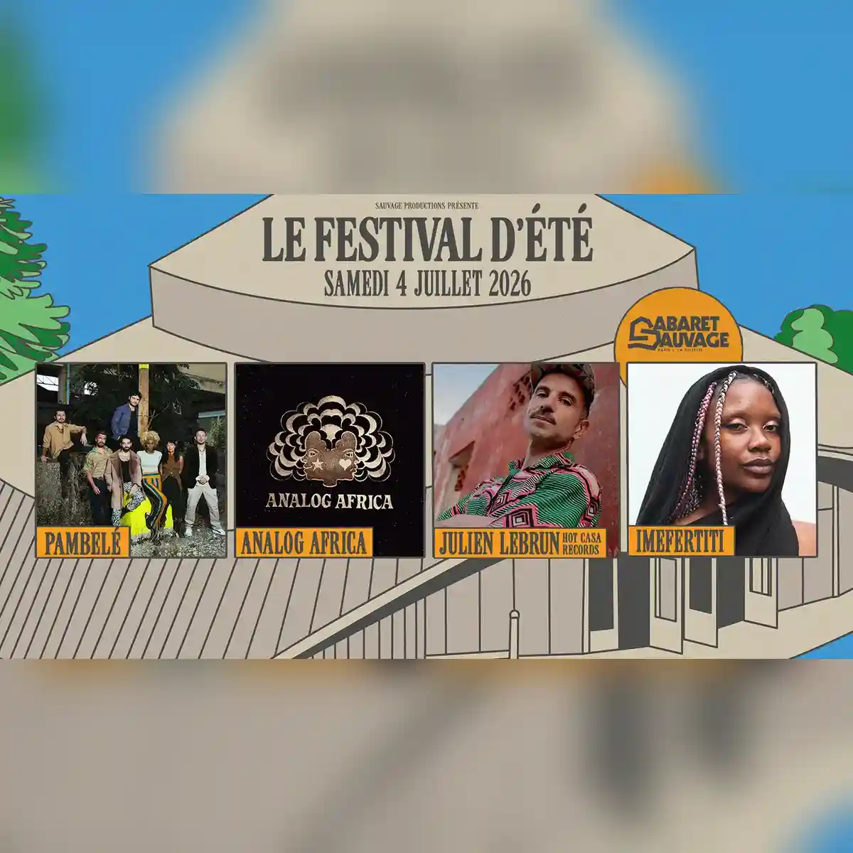 Festival d’Été 2026 • Pambelé I Analog Africa I Imefertiti I Julien Lebrun
