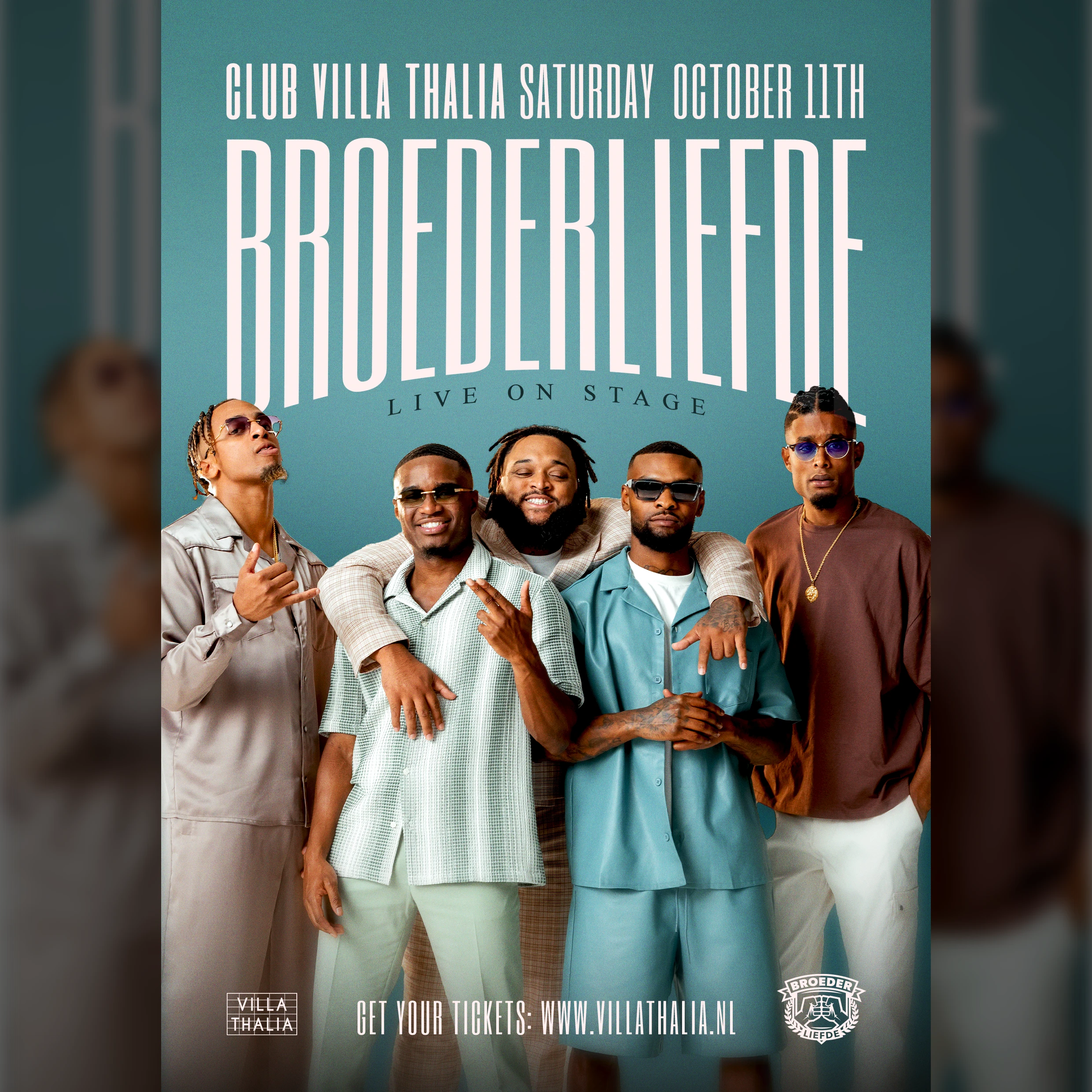 BROEDERLIEFDE (LIVE) | SATURDAY OKTOBER 11TH