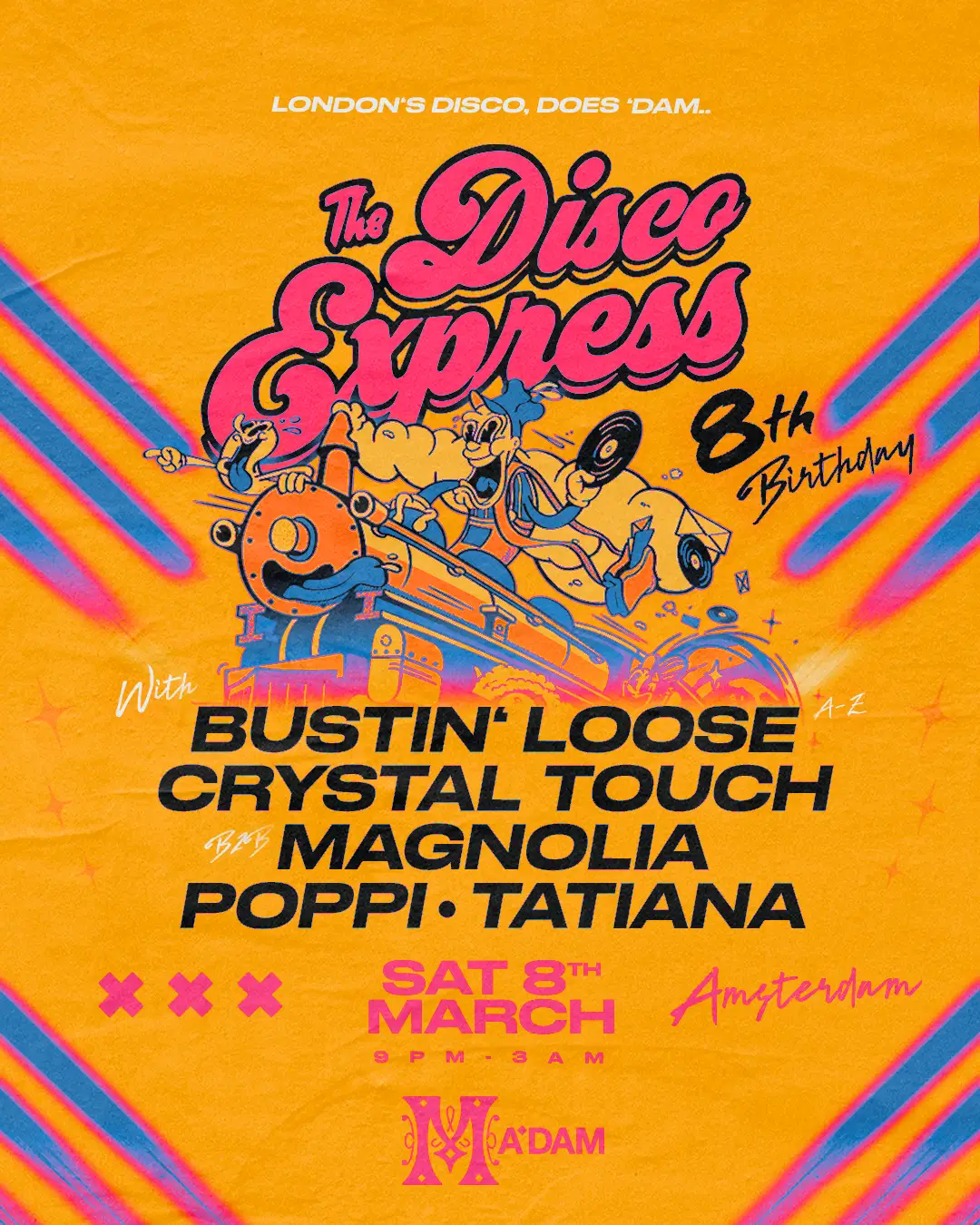 The Disco Express 8th Birthday: Amsterdam