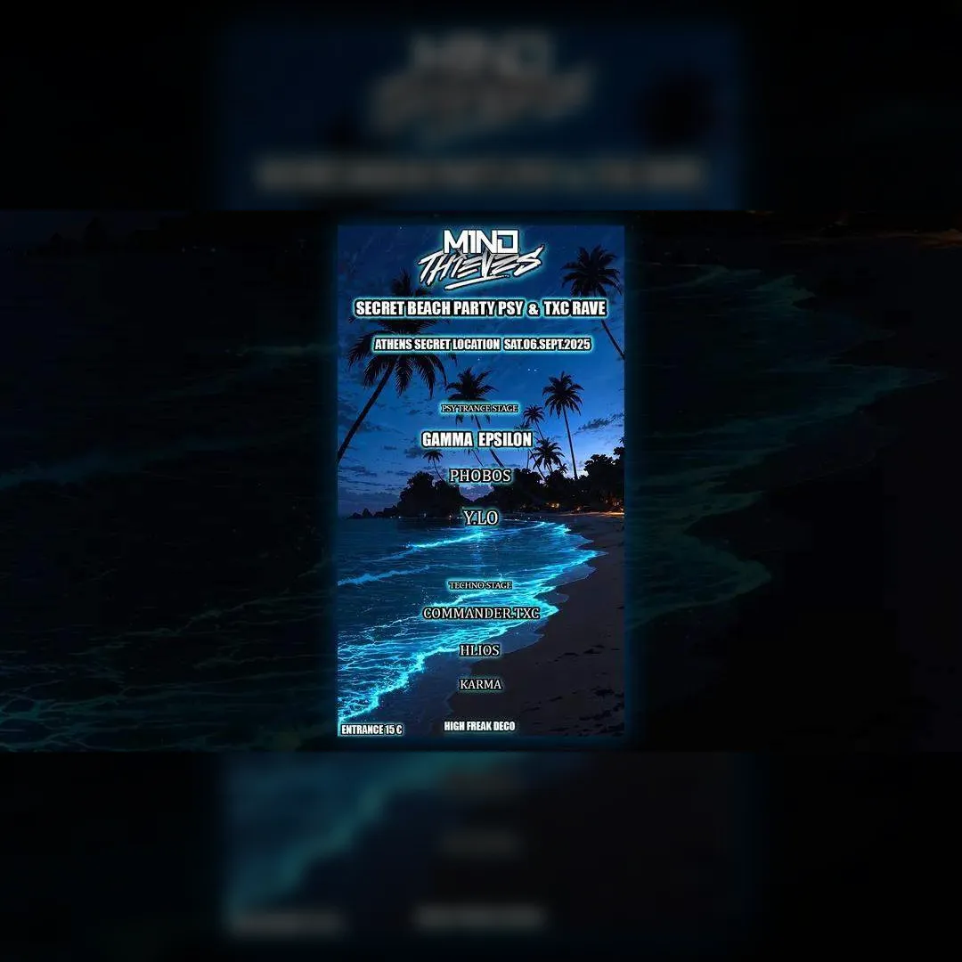 Secret Beach Rave - 2 Stages (Athens)