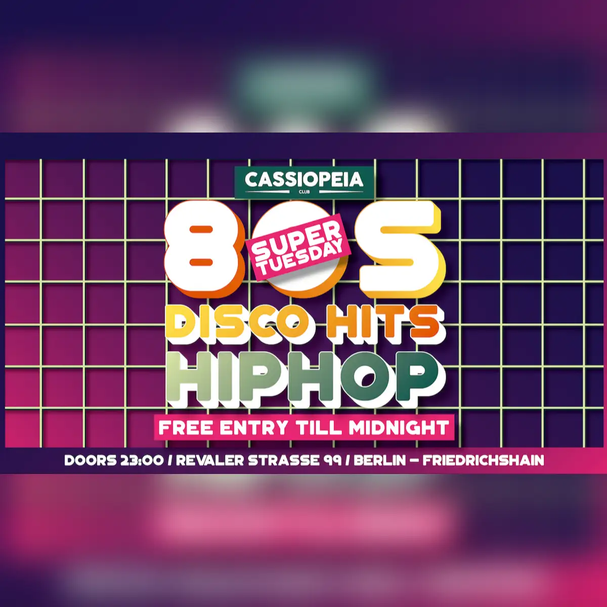 Super Tuesday - 80s, Disco Hits & Hip Hop Party