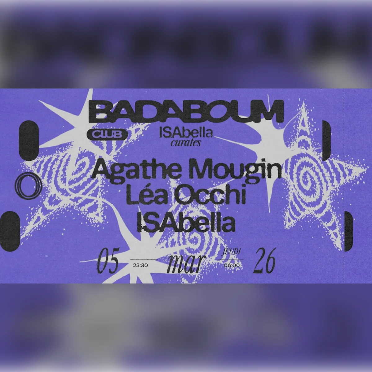 Club — Isabella Curates Lea Occhi, Agathe Mougin, Isabella