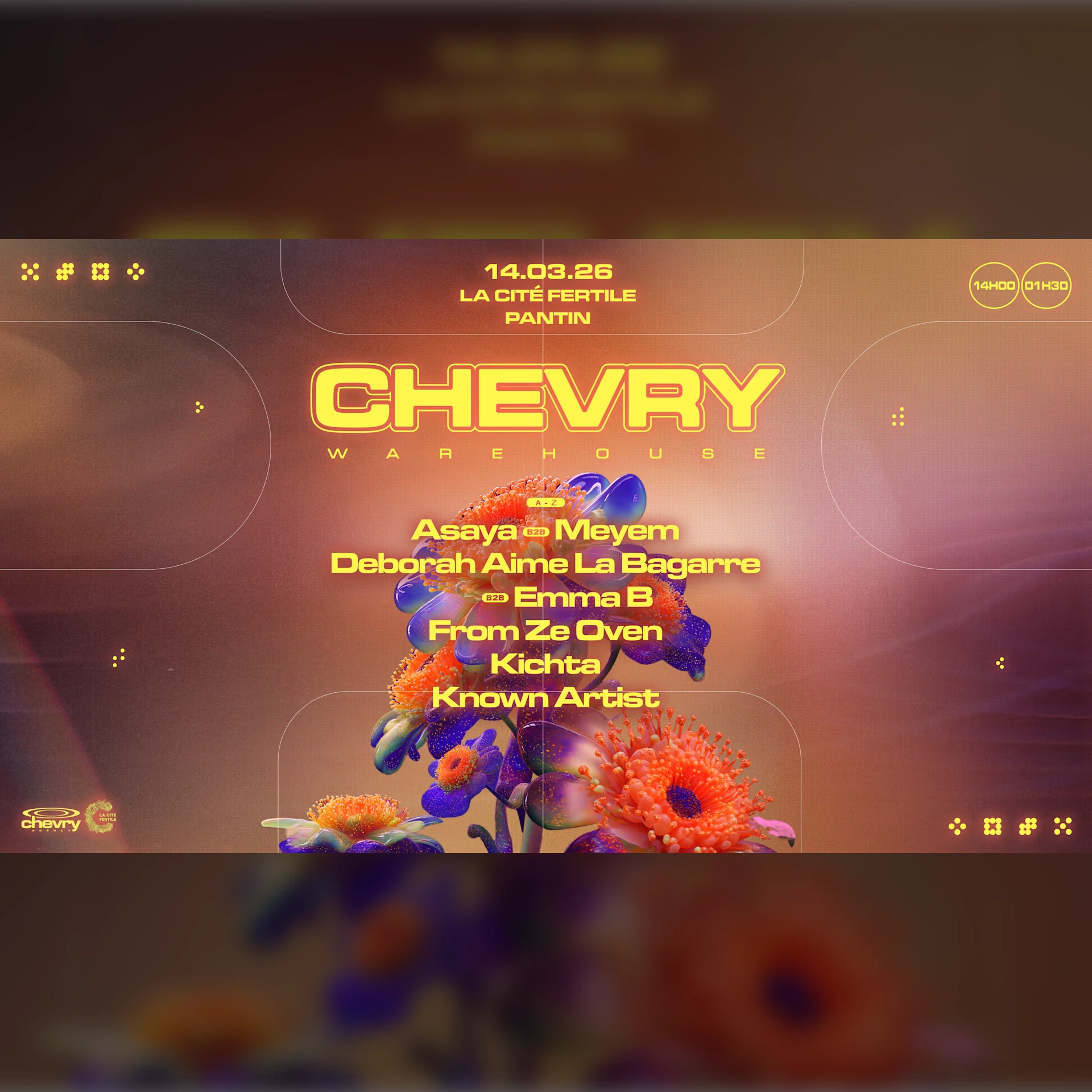 Chevry Warehouse : Asaya B2b Meyem, Kichta, Emma B B2b Dalb