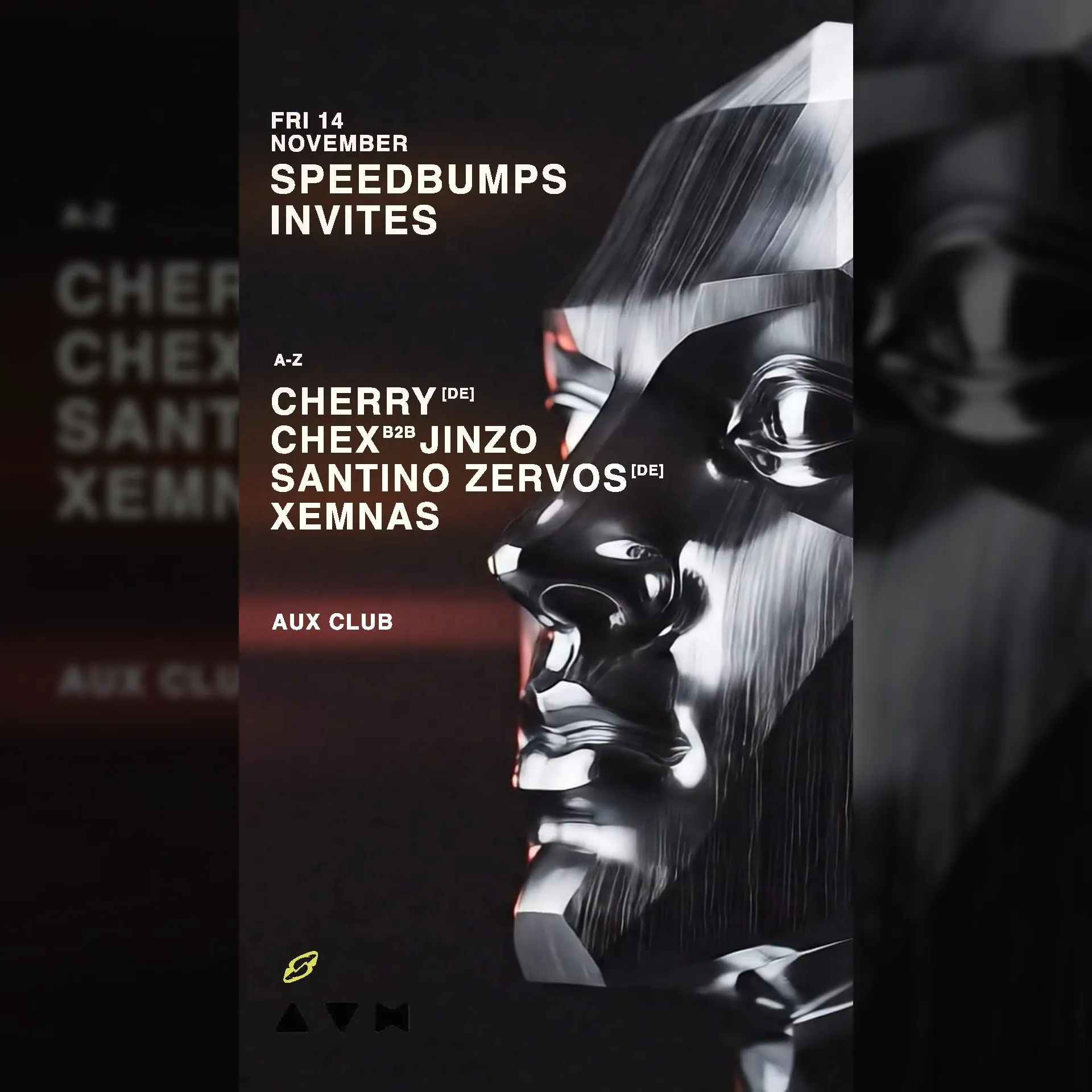 SPEEDBUMPS INVITES: CHERRY, SANTINO ZERVOS