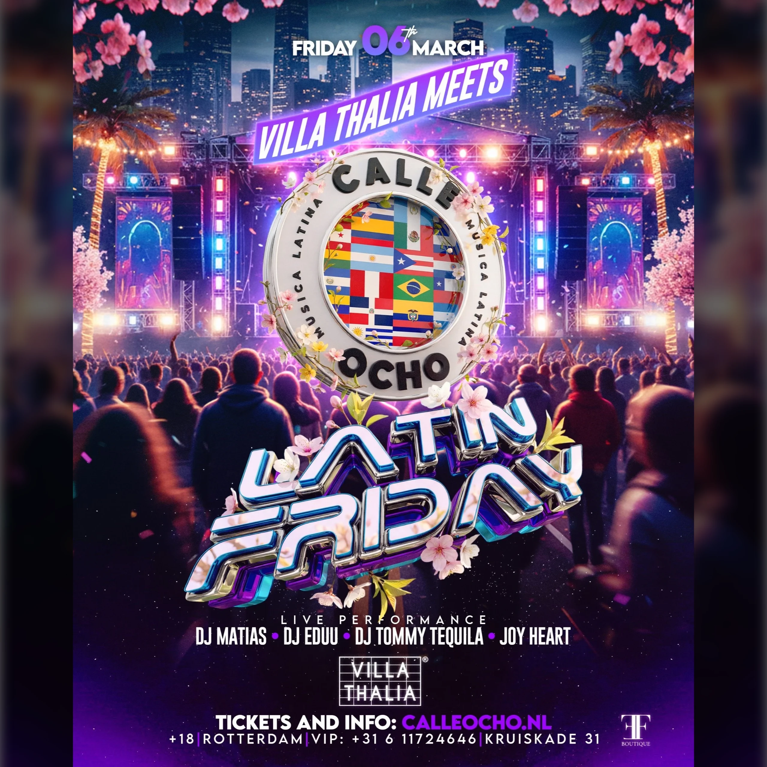 LATIN FRIDAY BY CALLE OCHO & VILLA THALIA | FRIDAY 6th of march