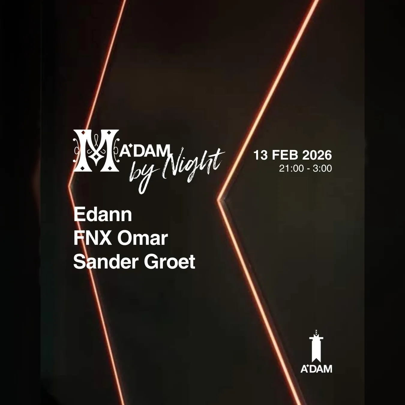 Madam by Night invites: FNX Omar, Sander Groet, Edann