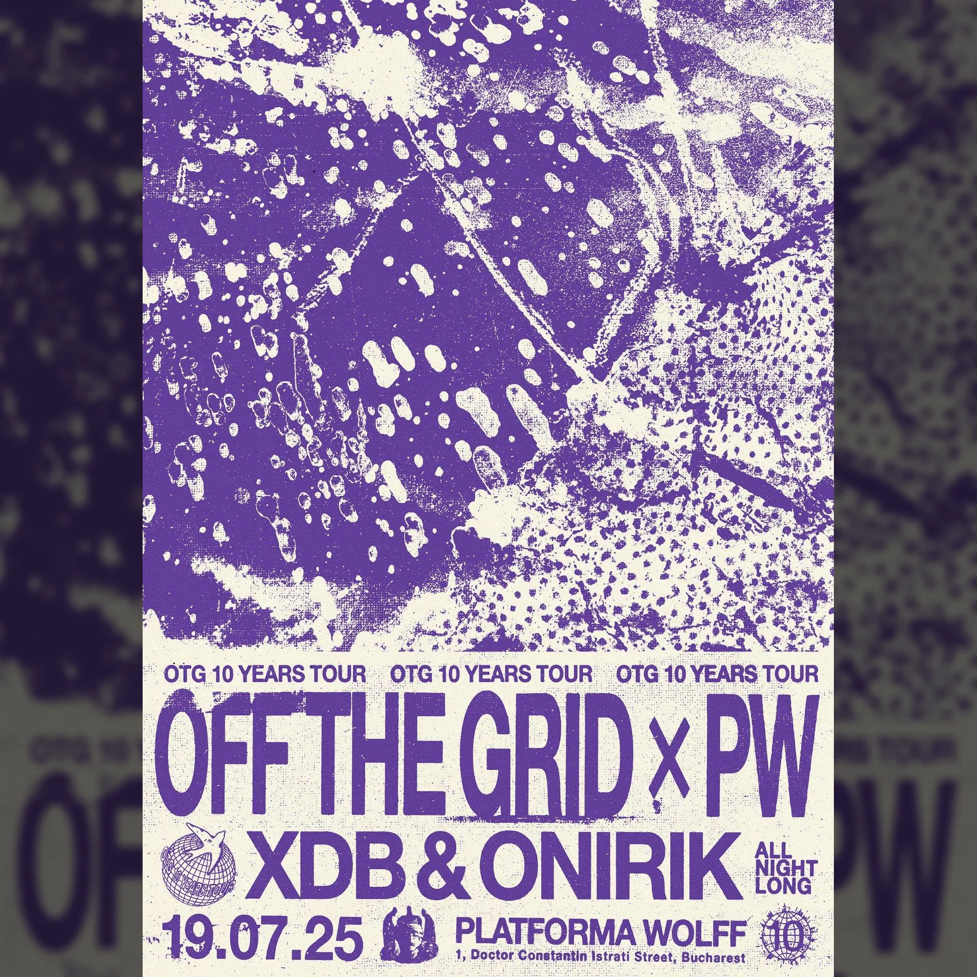 PW x Off The Grid 10 Years Tour • XDB, Onirik
