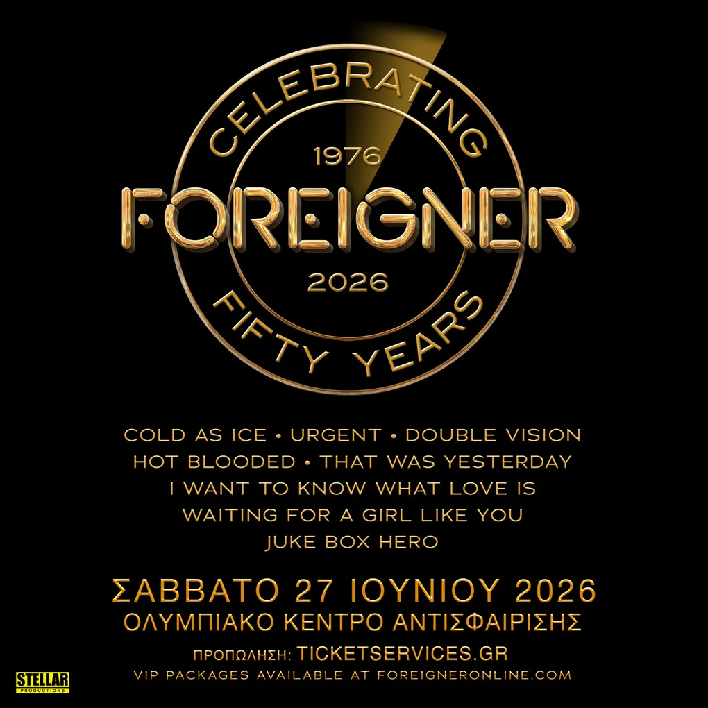 FOREIGNER 
CELEBRATING 50 YEARS